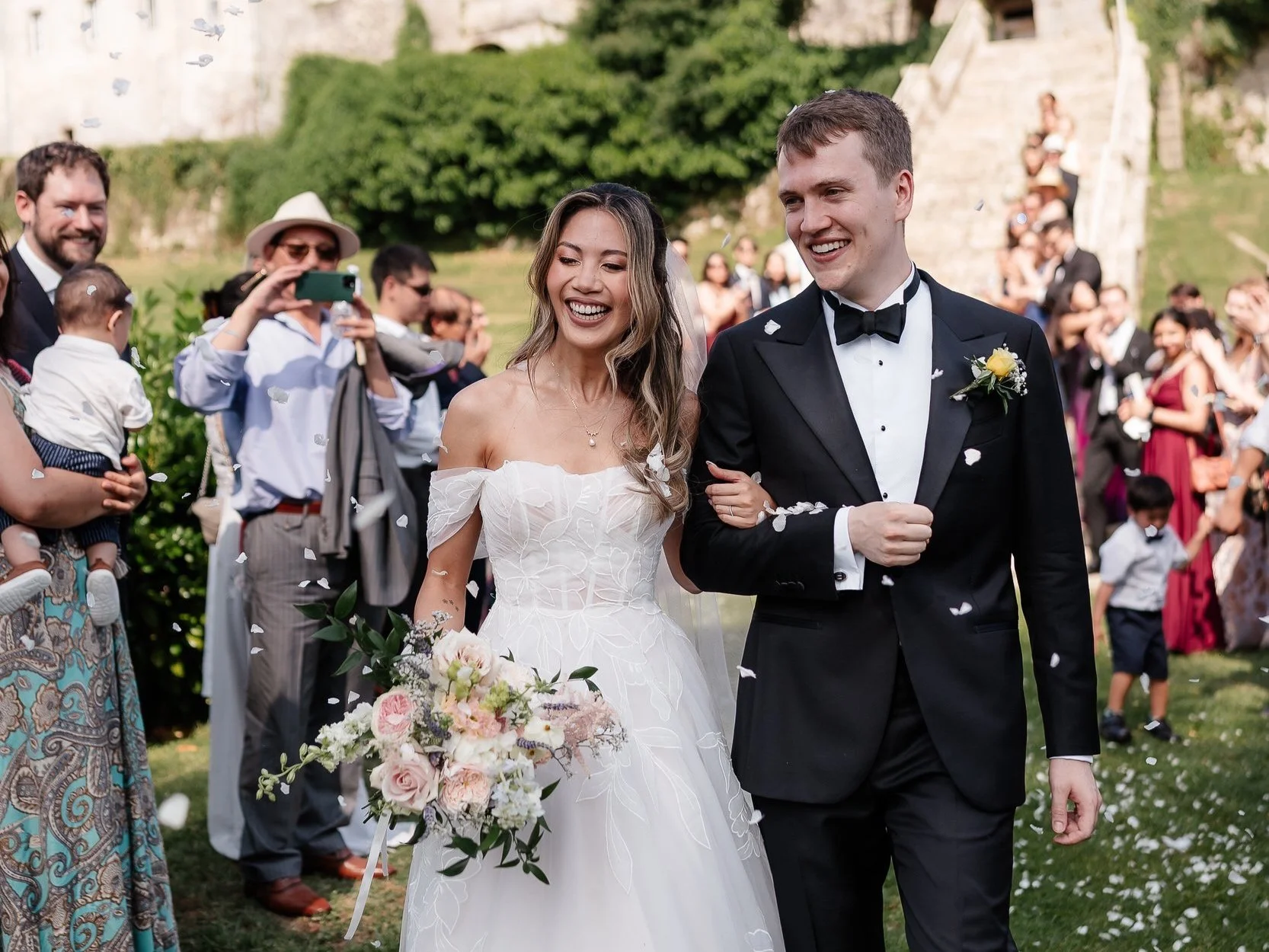 Annie and Remy's Wedding at Chateau Lagorce, France | Bordeaux Destination Wedding