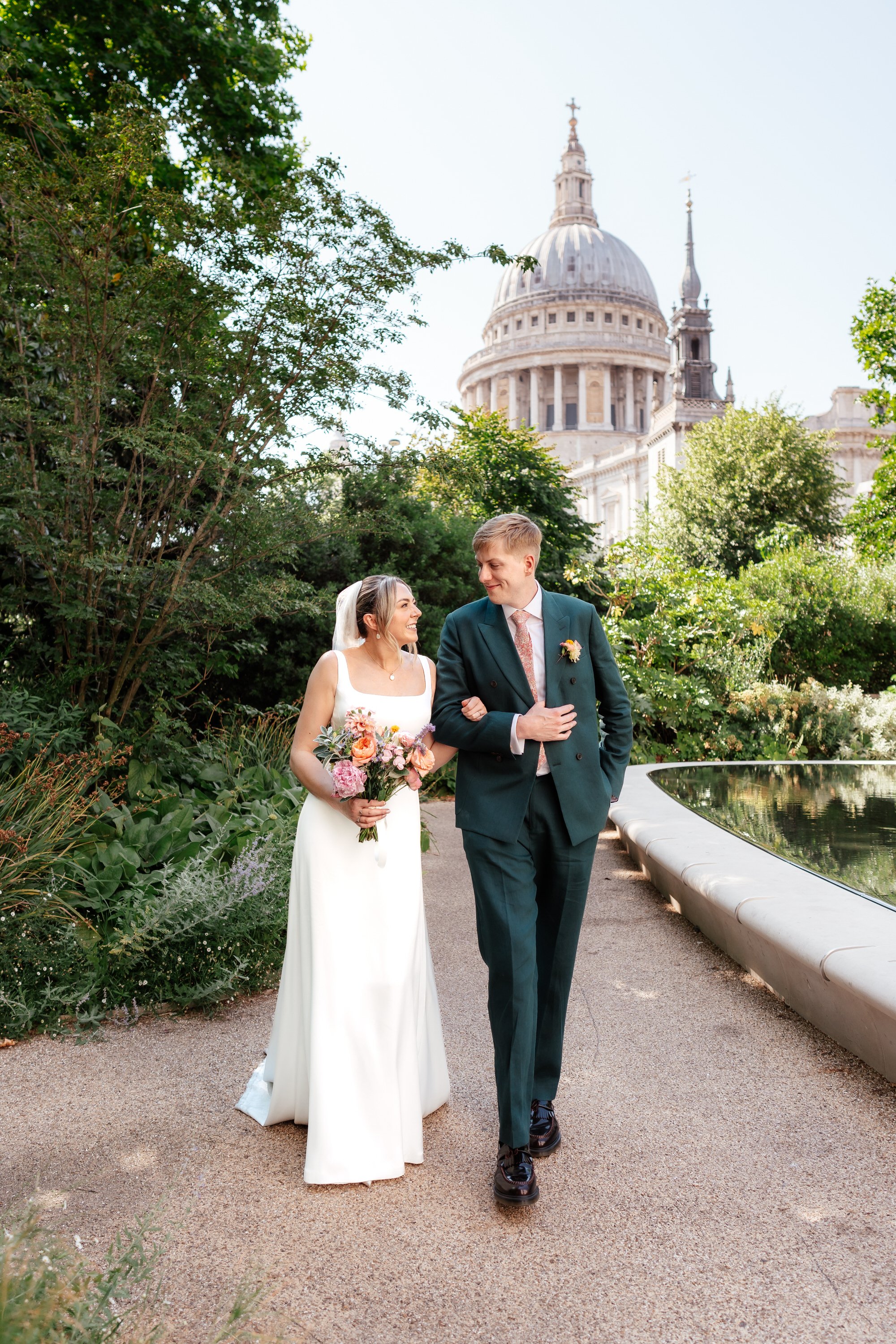 Harry and Jaz getting married at St Pauls Cathedral photographed by London Wedding Photographer Weddings By Emma Olivia