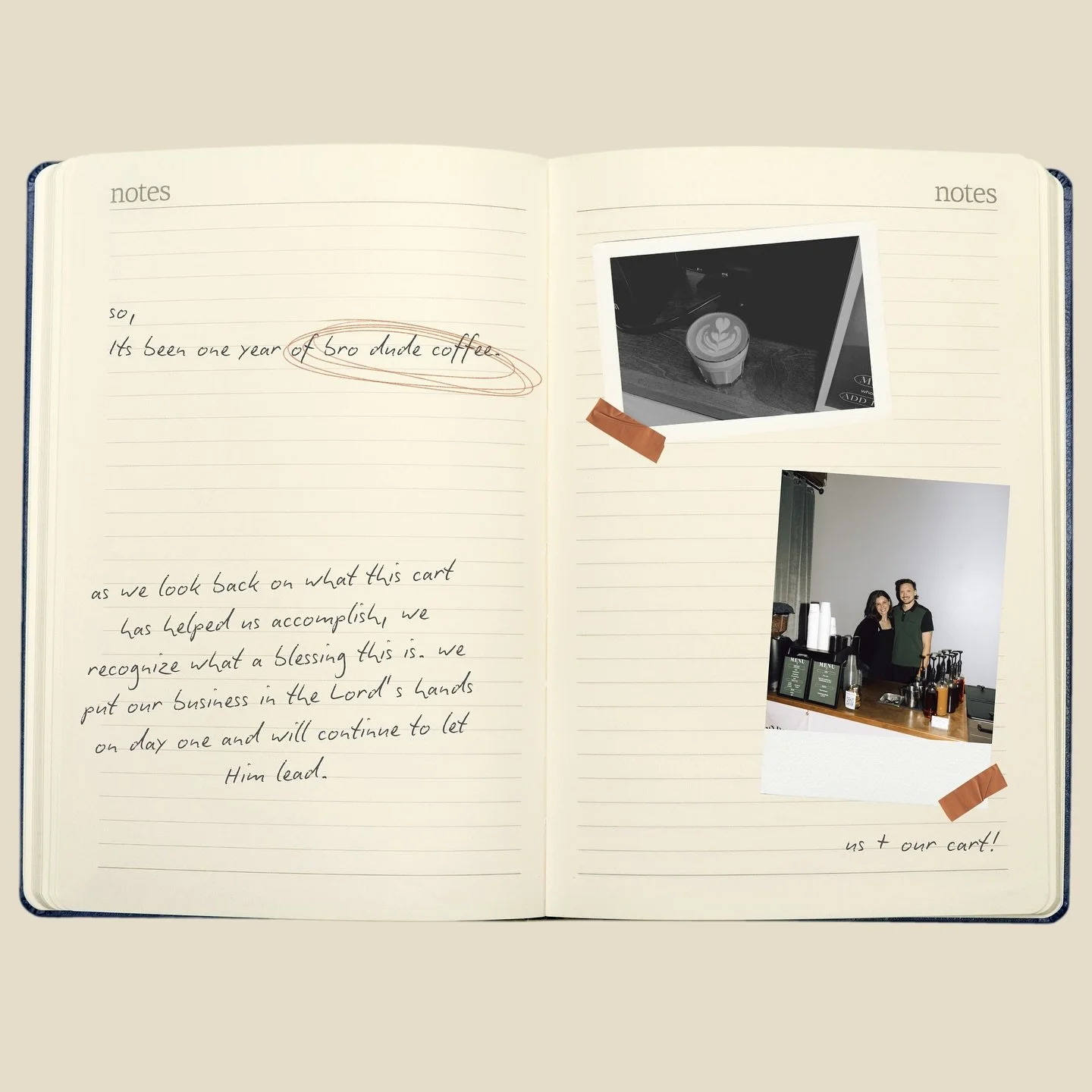 so. 
everyone is posting end of year photos, but for us, January 1 is our bro dude coffee anniversary. (π) 
ONE WHOLE YEAR OF LIVING, LAUGHING, LOVING, ROASTING AND SERVING. IT HAS BEEN A DREAM FROM DAY ONE. if you have supported us in any way, than