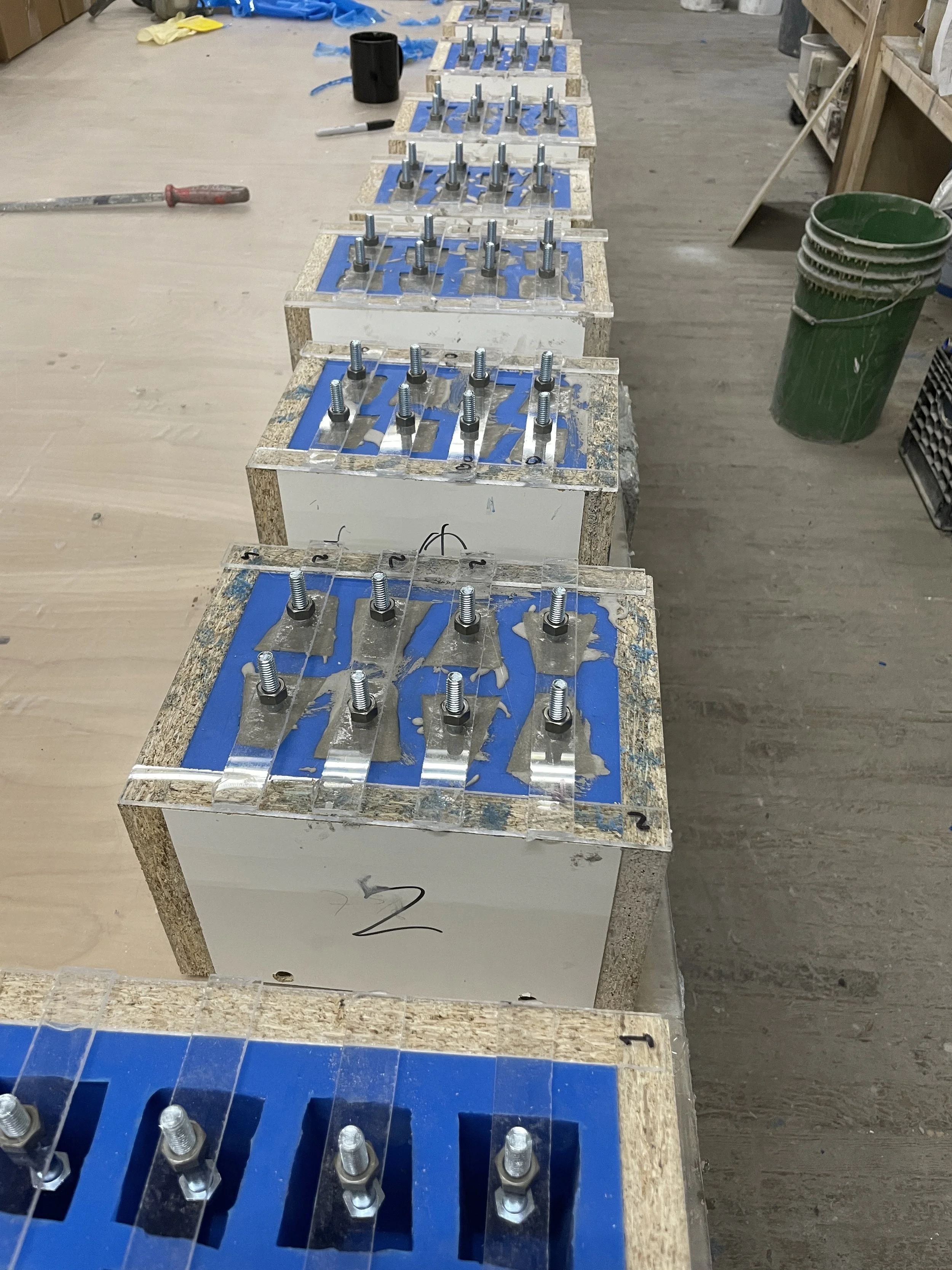 We created molds of 10 unique shape. 