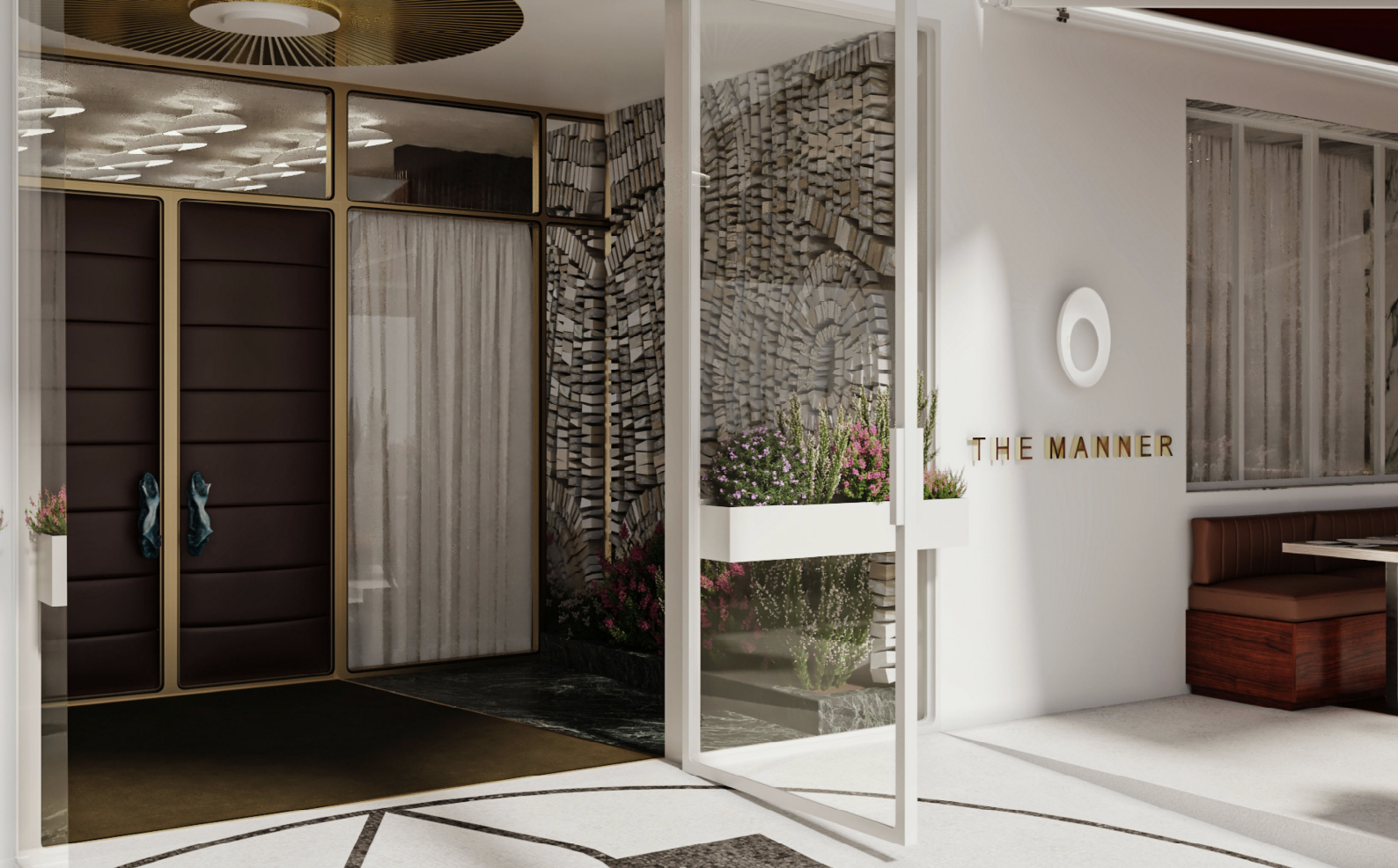 The original rendering for this installation. 