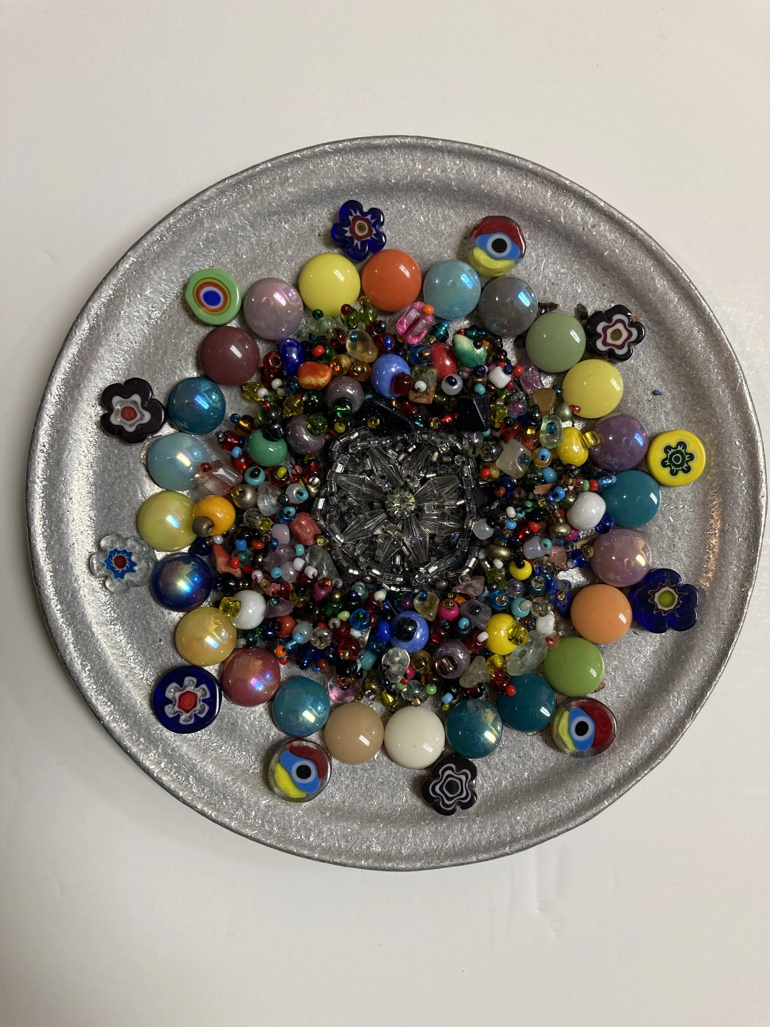 Pewter Plate Series - Color Wheel Glitz -SOLD