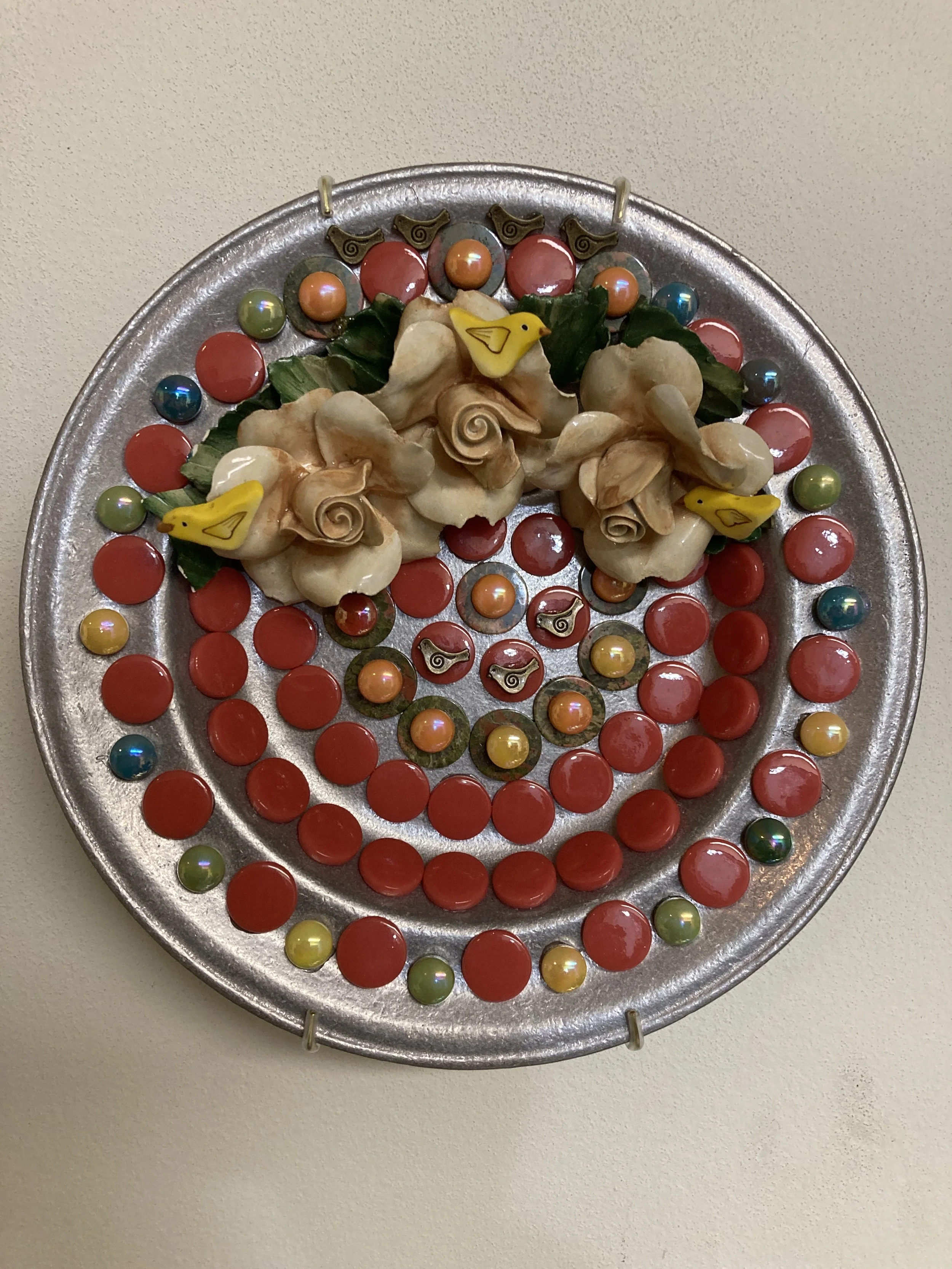 Pewter Plate Series - Floral 