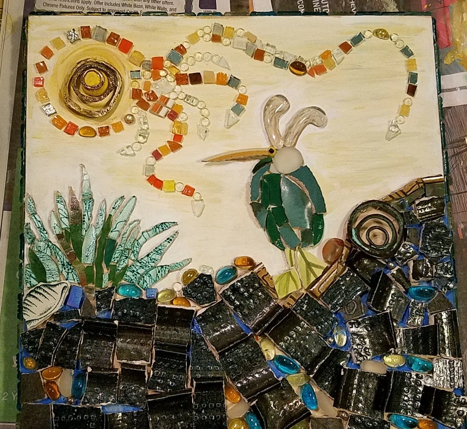 Whimsical Water Bird - SOLD