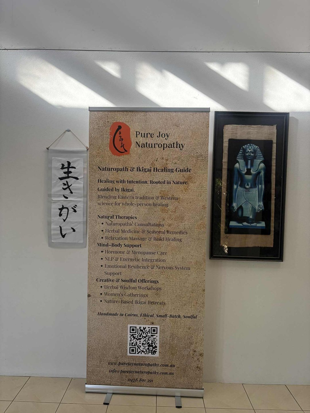 🌿✨ Our New Signs Are Here! ✨🌿
I&rsquo;m so excited to share these beautiful banners that now represent the heart and soul of Pure Joy Naturopathy.

Rooted in Nature. Guided by Ikigai.
Crafted with intention to reflect the essence of what I offer:
?