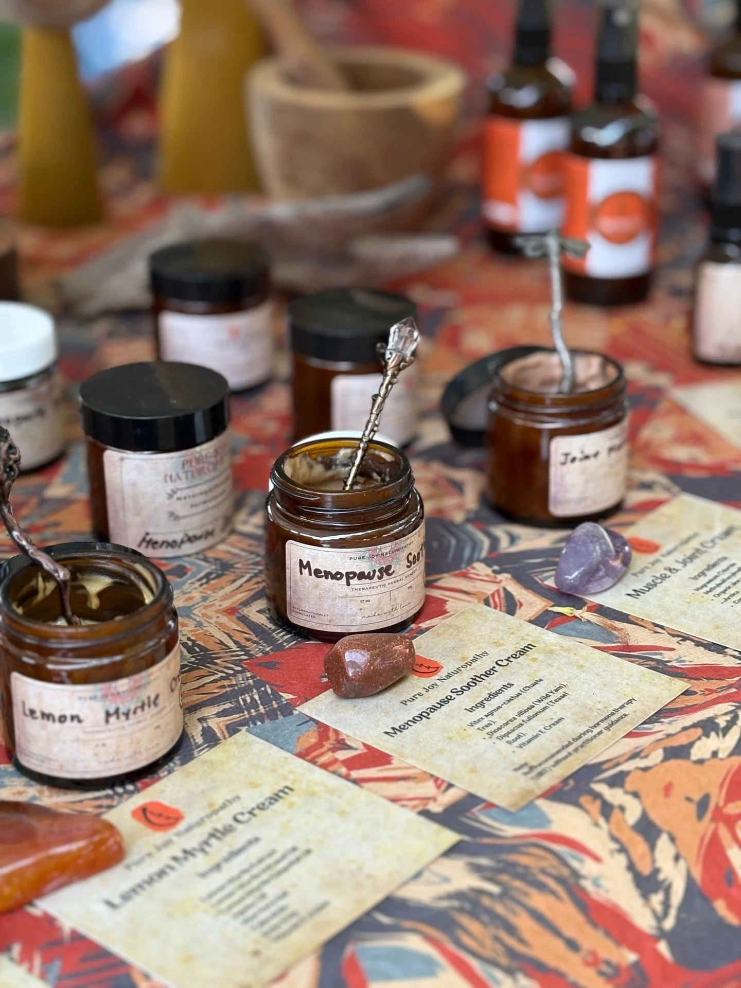 🌸 Thank you, Gordonvale! 🌸

It was such a joy to be part of the markets this morning and share Pure Joy Naturopathy&rsquo;s handmade remedies and midlife support offerings with the community.

From Mushroom Tonics and Magnesium Spray to soothing cr
