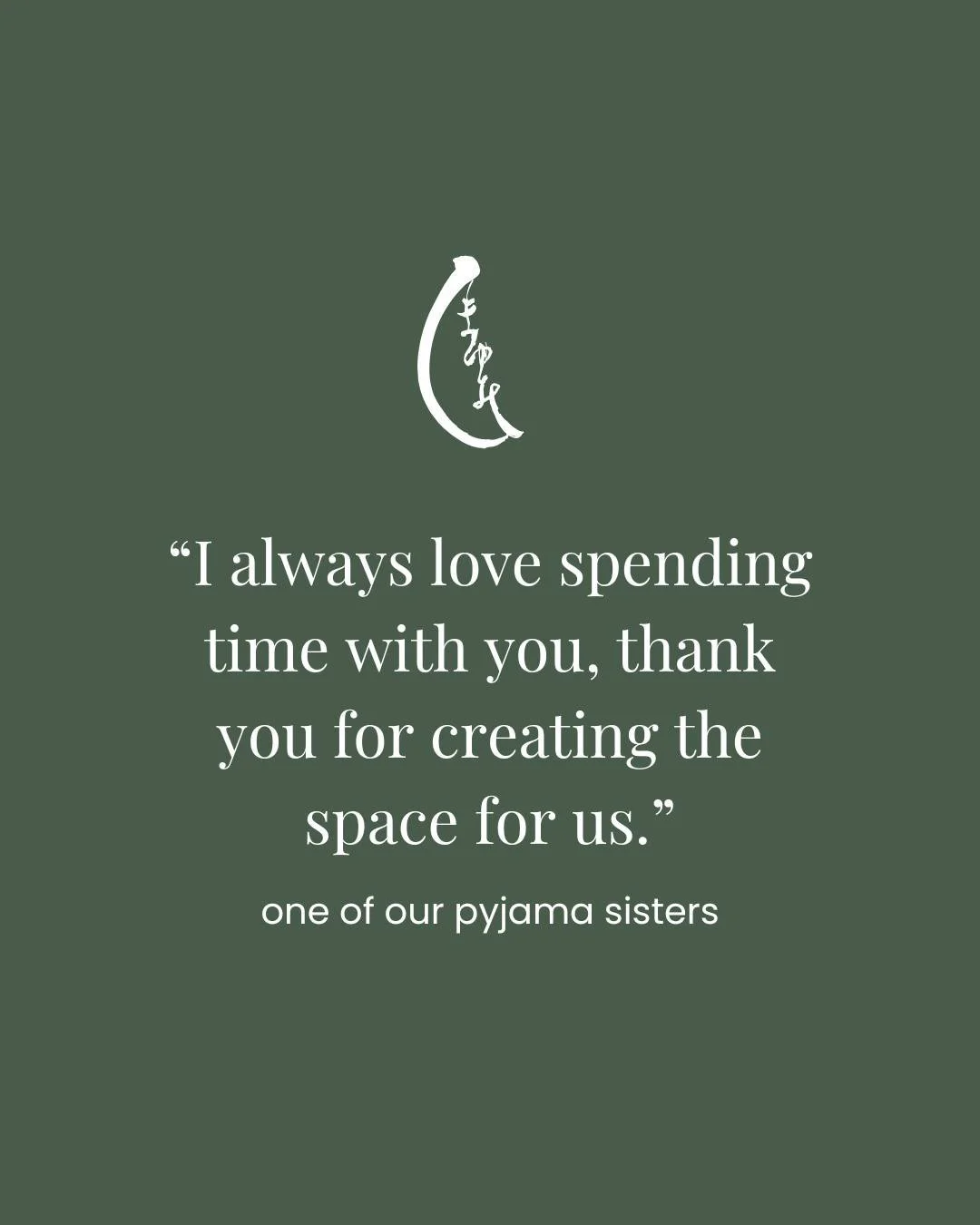 💌 &ldquo;I always love spending time with you, thank you for creating the space for us.&rdquo; &ndash; one of our pyjama sisters ✨

This is why I hold these circles. Because when women gather, even virtually, we create something nourishing, tender, 