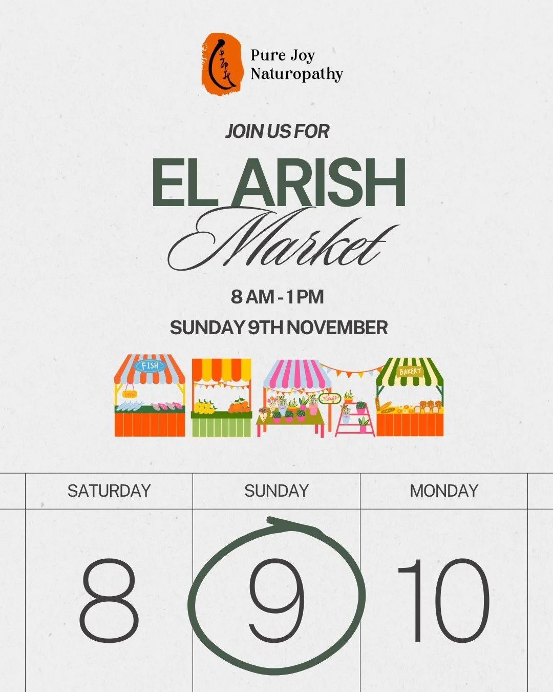 🌿 Pure Joy Naturopathy at El Arish Market! 🌿

I&rsquo;m so excited to be doing my very first market at the El Arish Community Hall this Sunday!
If you&rsquo;re in the area, come say hi and explore this beautiful little part of FNQ.

🗓 Sunday 9th N