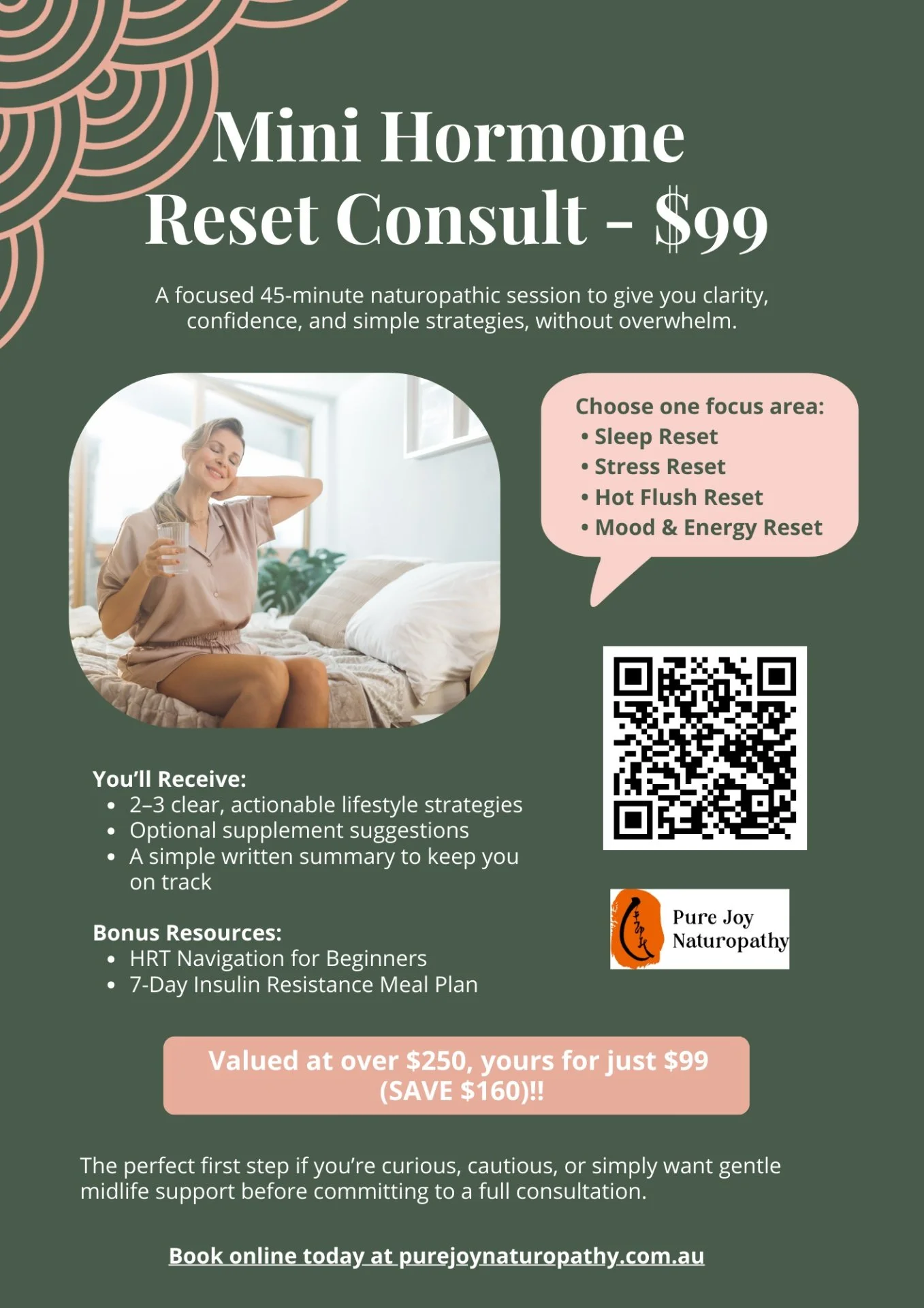 Why is sleep so unpredictable in midlife?

You&rsquo;re not imagining it; perimenopause and menopause create real shifts in the body and nervous system.

Here are the 4 most common sleep patterns I see in midlife women:

🌙 1. Difficulty falling asle