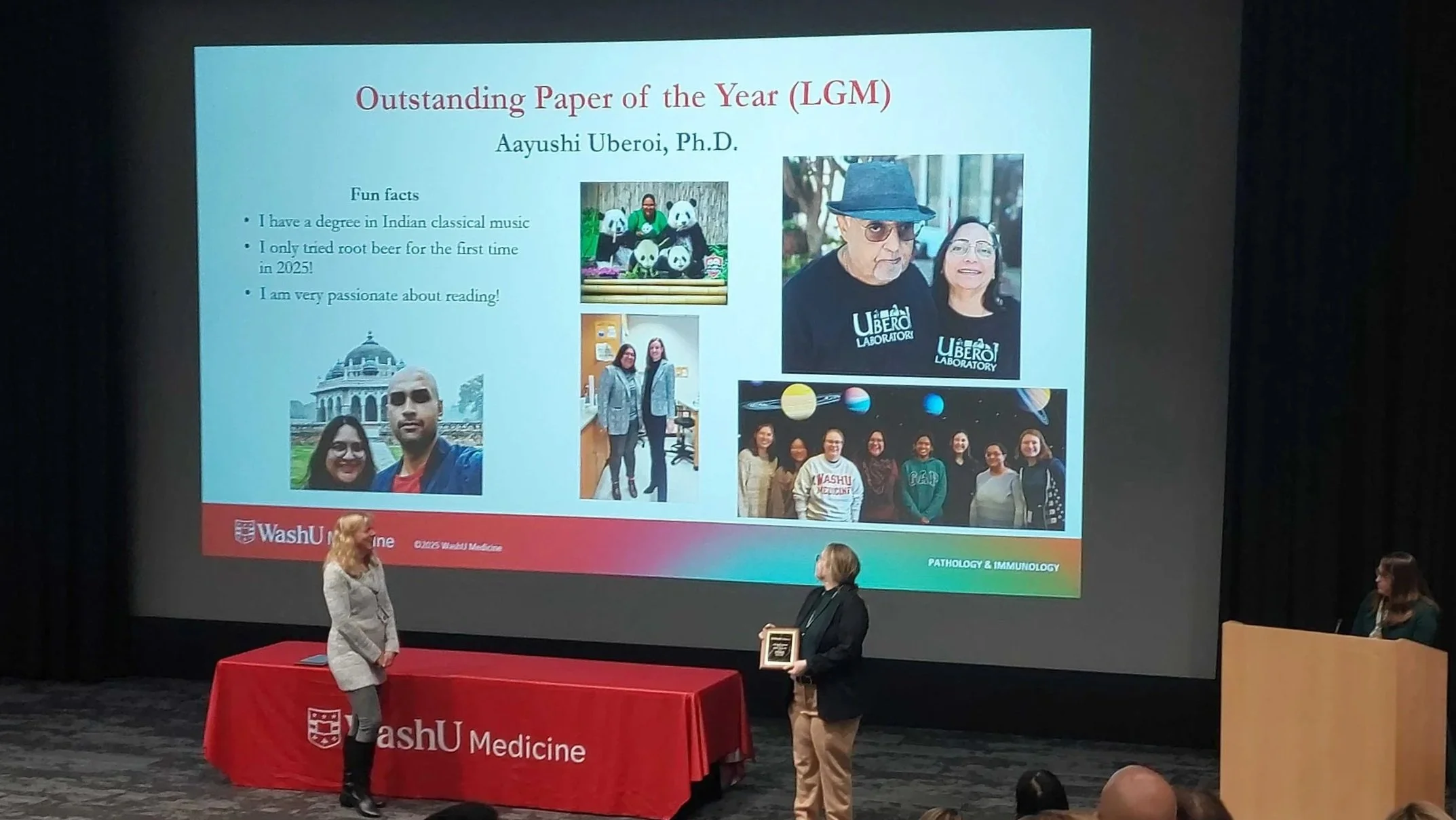 Oct 23, 2025: We received outstanding paper of the year award at annual Path & Immuno staff appreciation