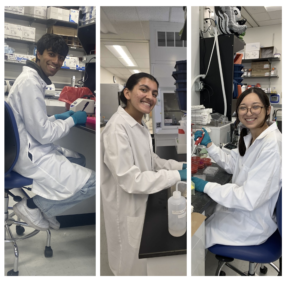 September, 2026: We are super excited to welcome WashU undergrads Michael, Sidak and Hannah to our lab! 