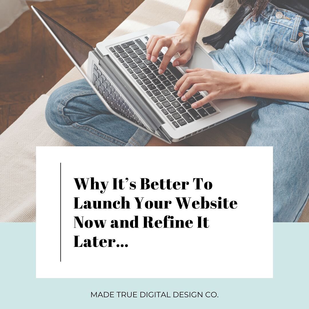 💬 ON THE BLOG | Why It&rsquo;s Better To Launch Your Website Now and Refine Later&hellip;

The pressure to have a perfect, polished website from day one is definitely a real thing these days. But what if I told you that perfectionism isn&rsquo;t the