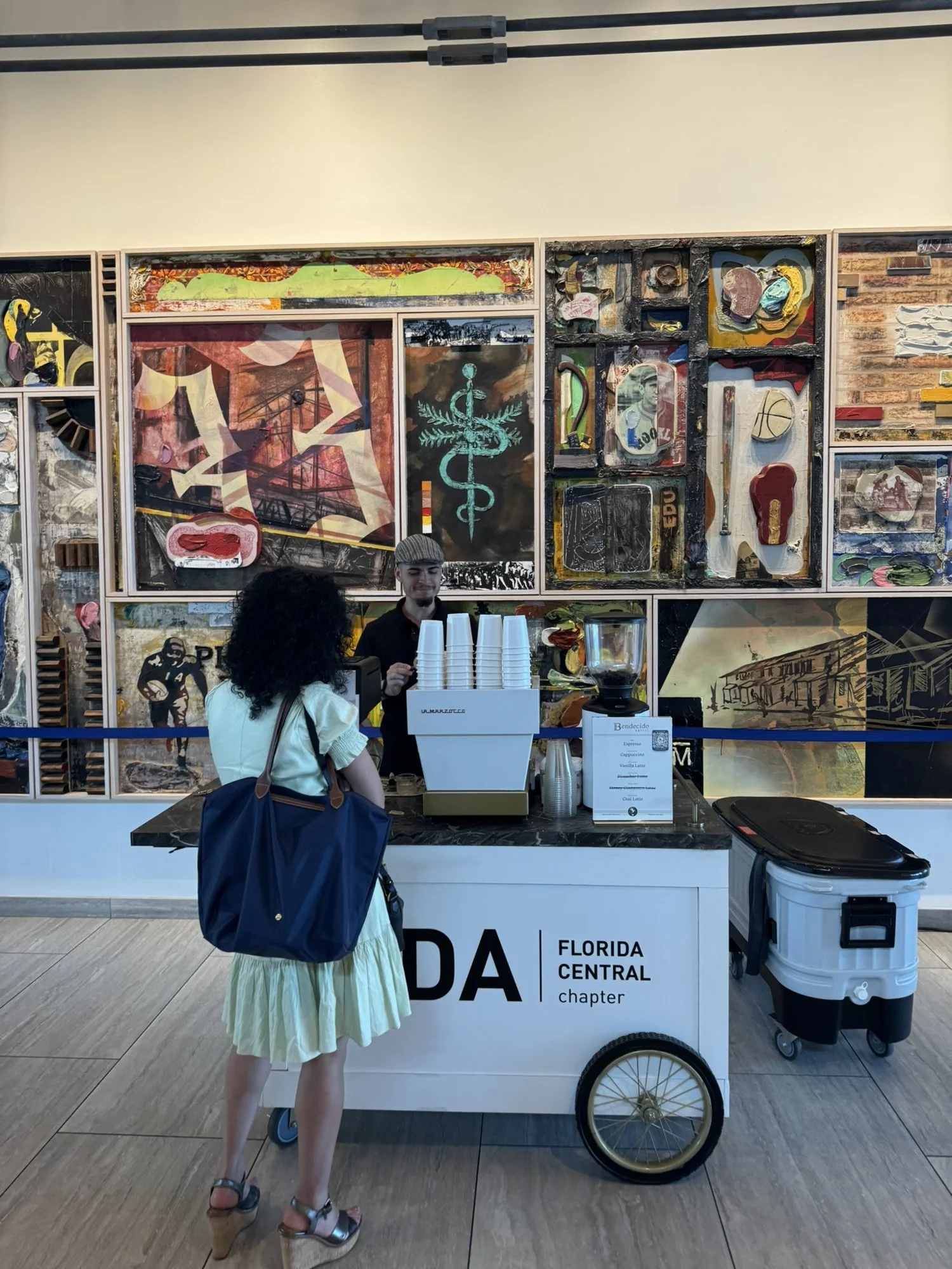 Bendecido Coffee espresso cart at Tampa River Center