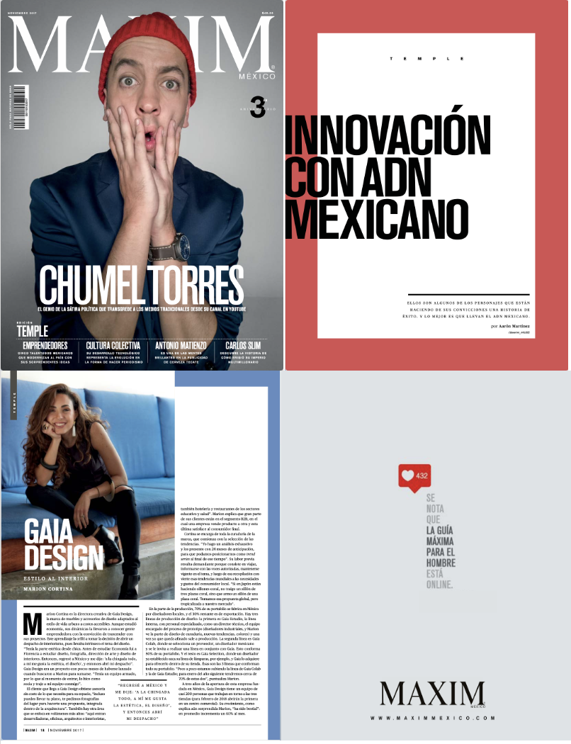 MAXIM Marion Cortina Revista