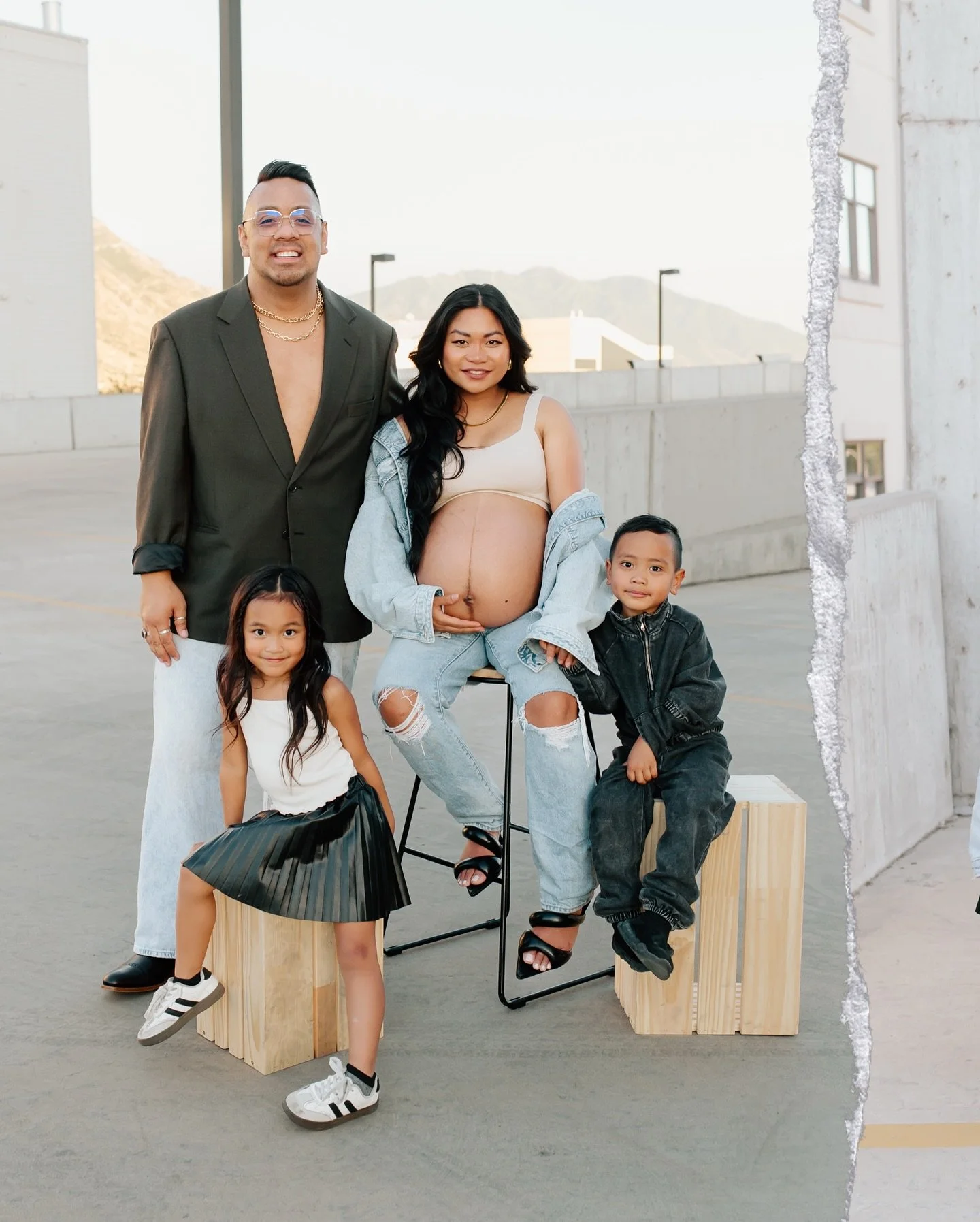 It&rsquo;s been a minute! My wife gave birth two weeks ago&hellip;but here&rsquo;s some pics we did a little before we became a family of five. 🥰 I always love styling our family shoots.

Photographer: @georgengatuvai 
Stylist: @lobeynii