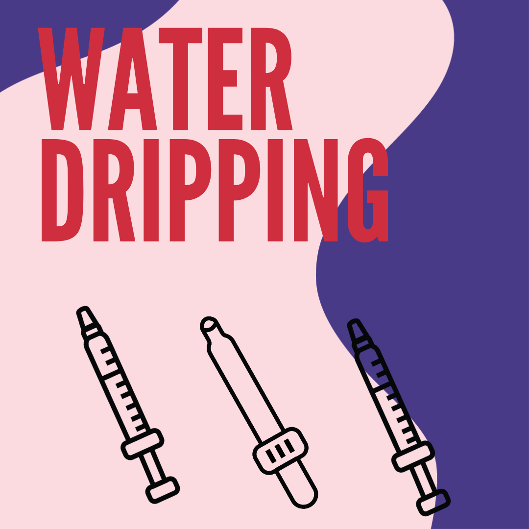 water dripping social posts
