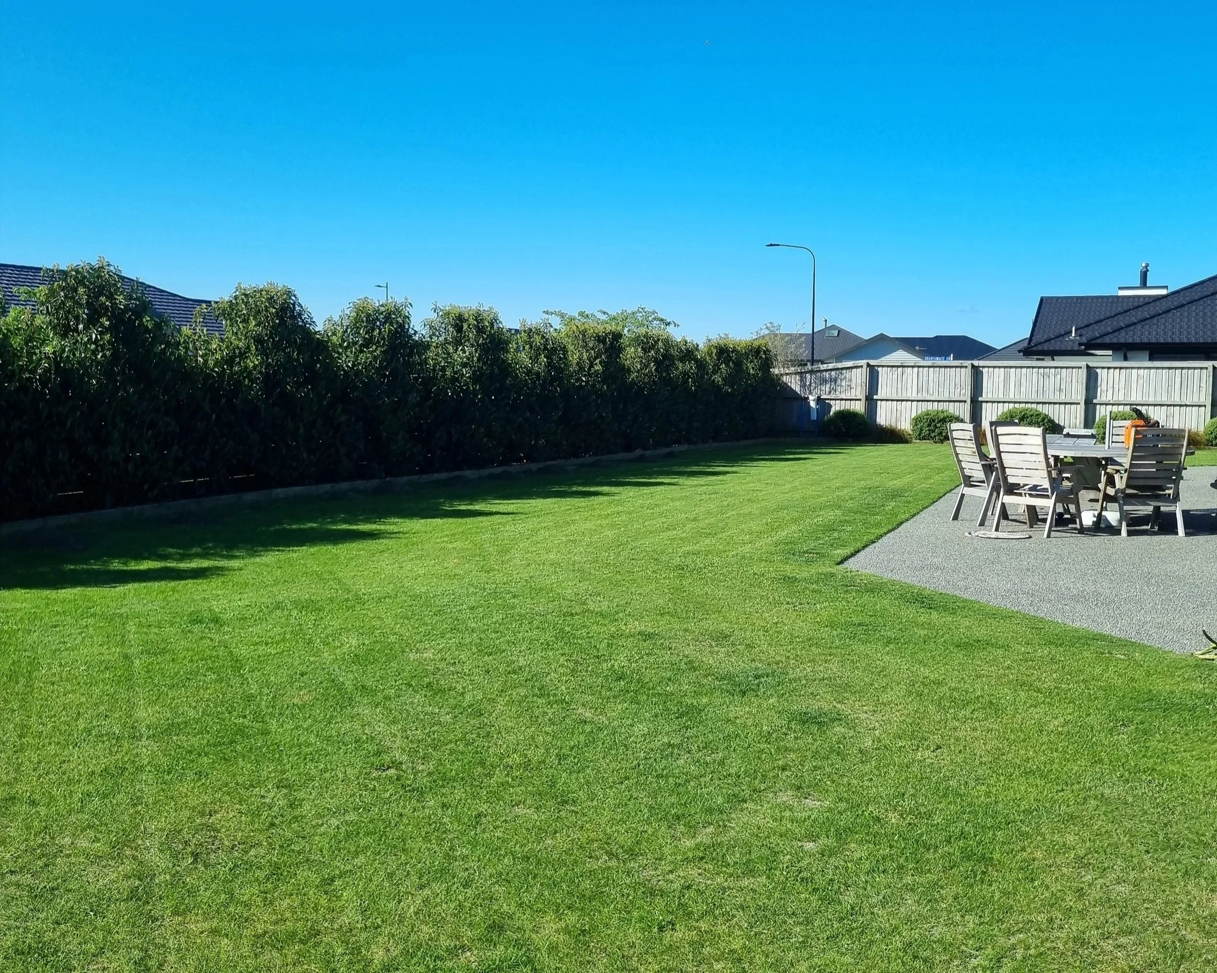 Lawn renovations, mulching, garden edges and hedge planting and trimming are some of the residential landscaping services offered by Outright Property Services.