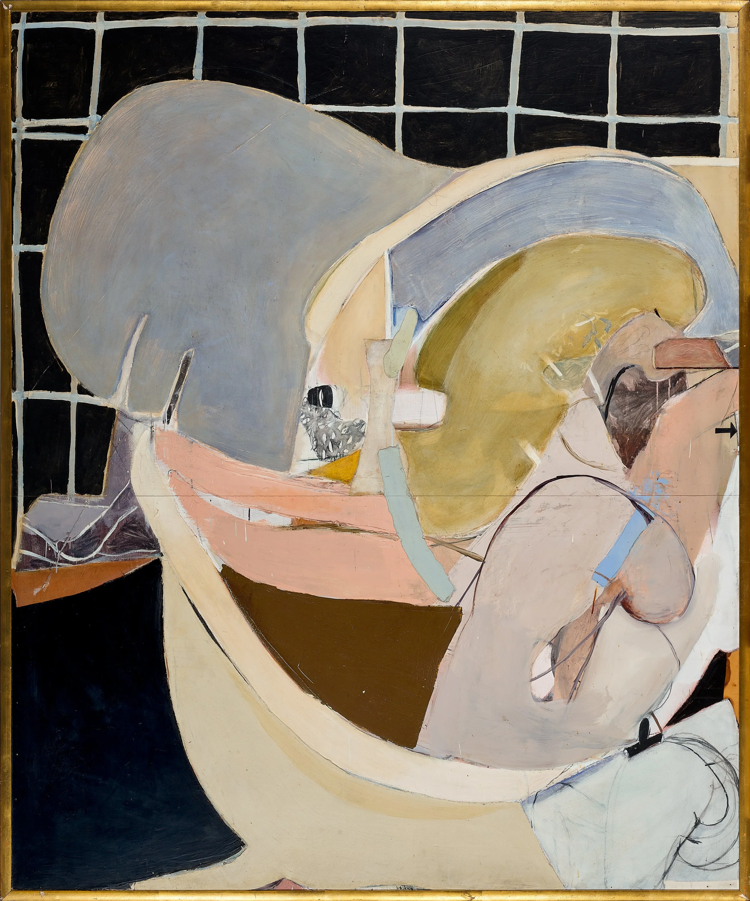 Brett Whiteley, Woman in Bath 5, 1963 - 64 