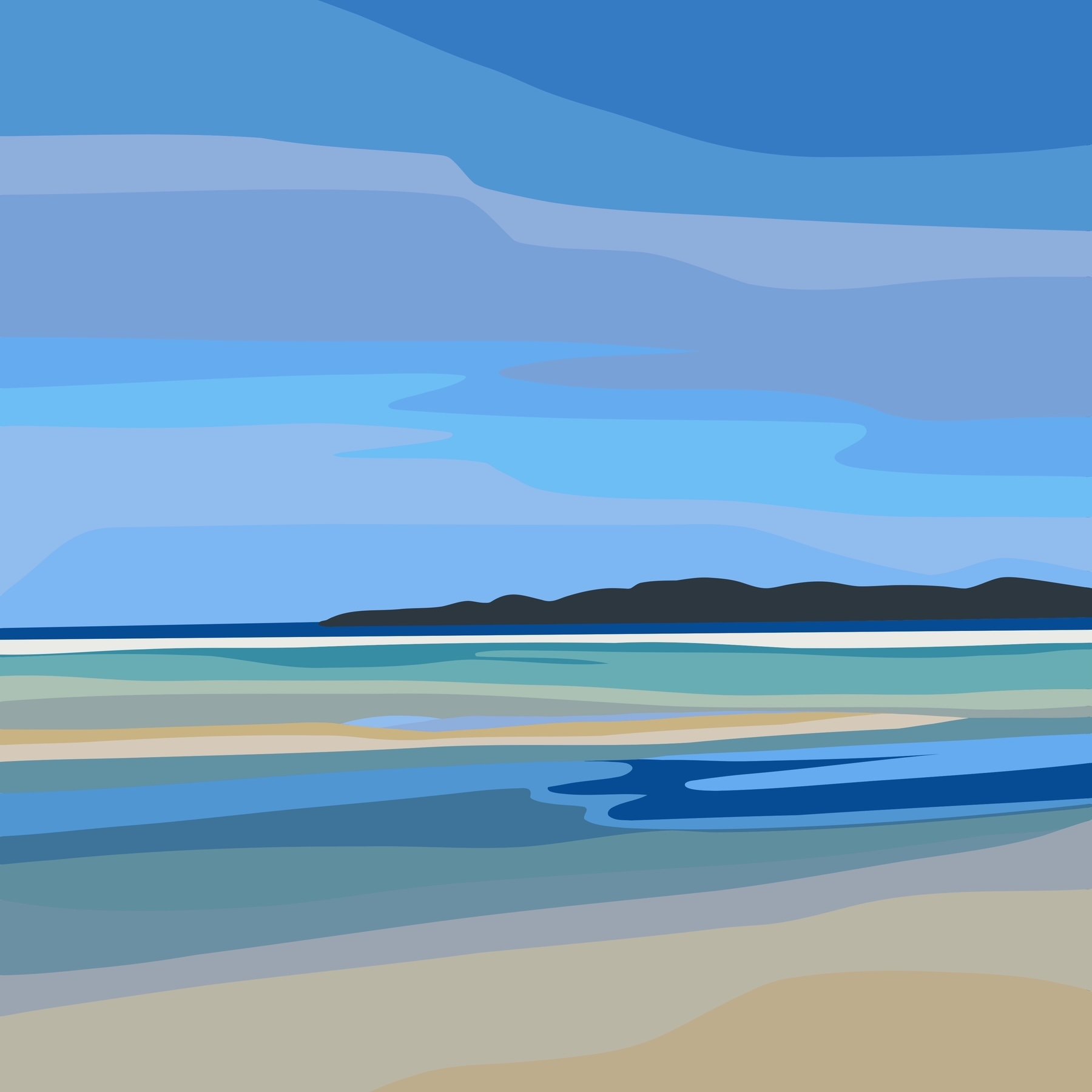 SHALLOW BAY 40 x 40 in. | 2025