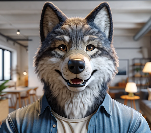 Male Wolf loft appt close up.png