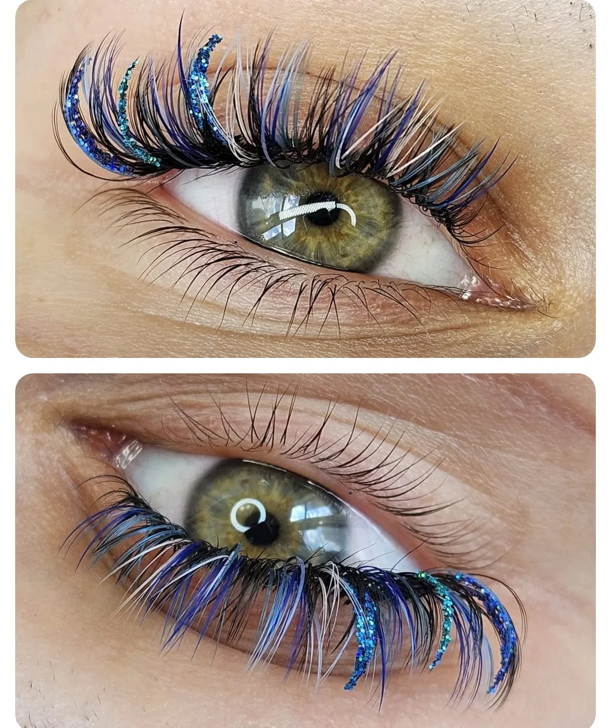 🌊 lashes by Yoonhee!
#colorlashes #glitterlashes #honeypotlashes #lashesyeg #edmonton #yeglocal