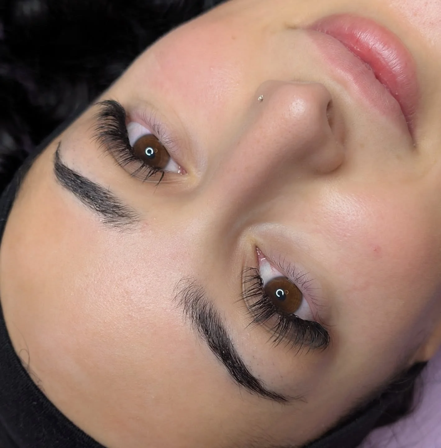 Wet look mixed curls #honeypotlashes #yeglashes #edmonton #wetlooklashes #wispylashes