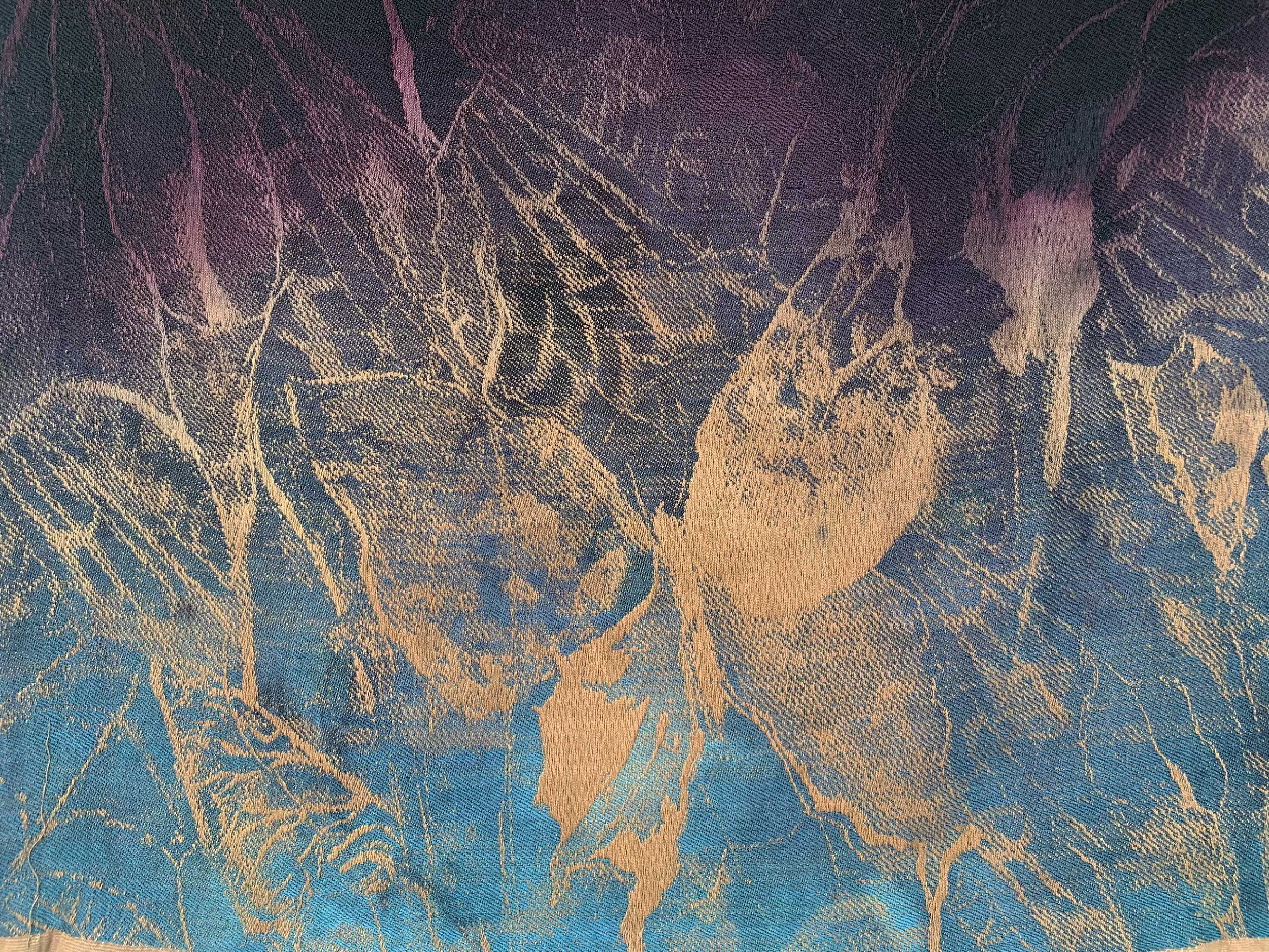 MONARCH V, 2022
Jacquard weaving, handwoven with silk and treated with acid dyes
23" X 30"