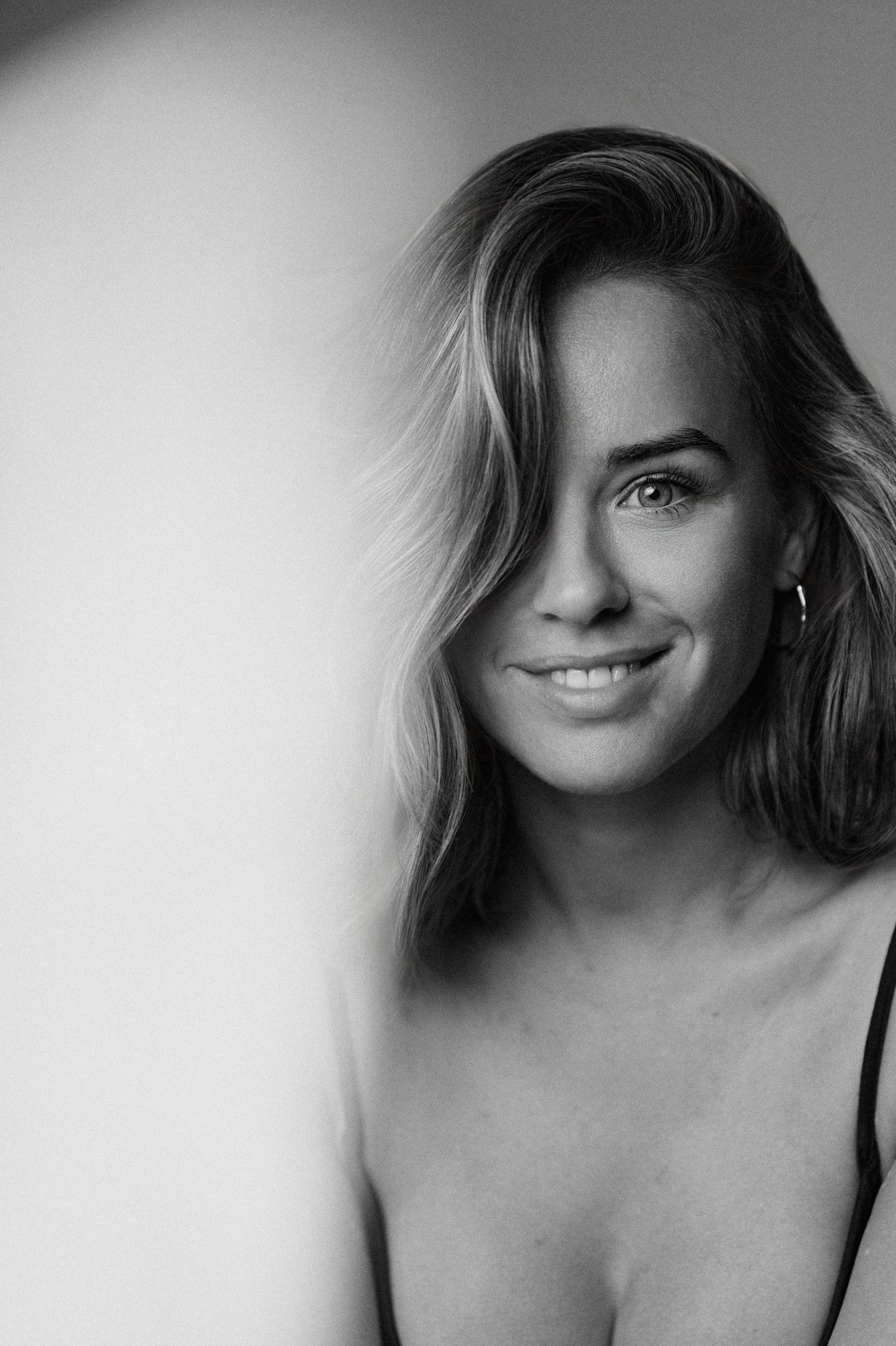 Georgia May Foote studio portrait with soft directional lighting