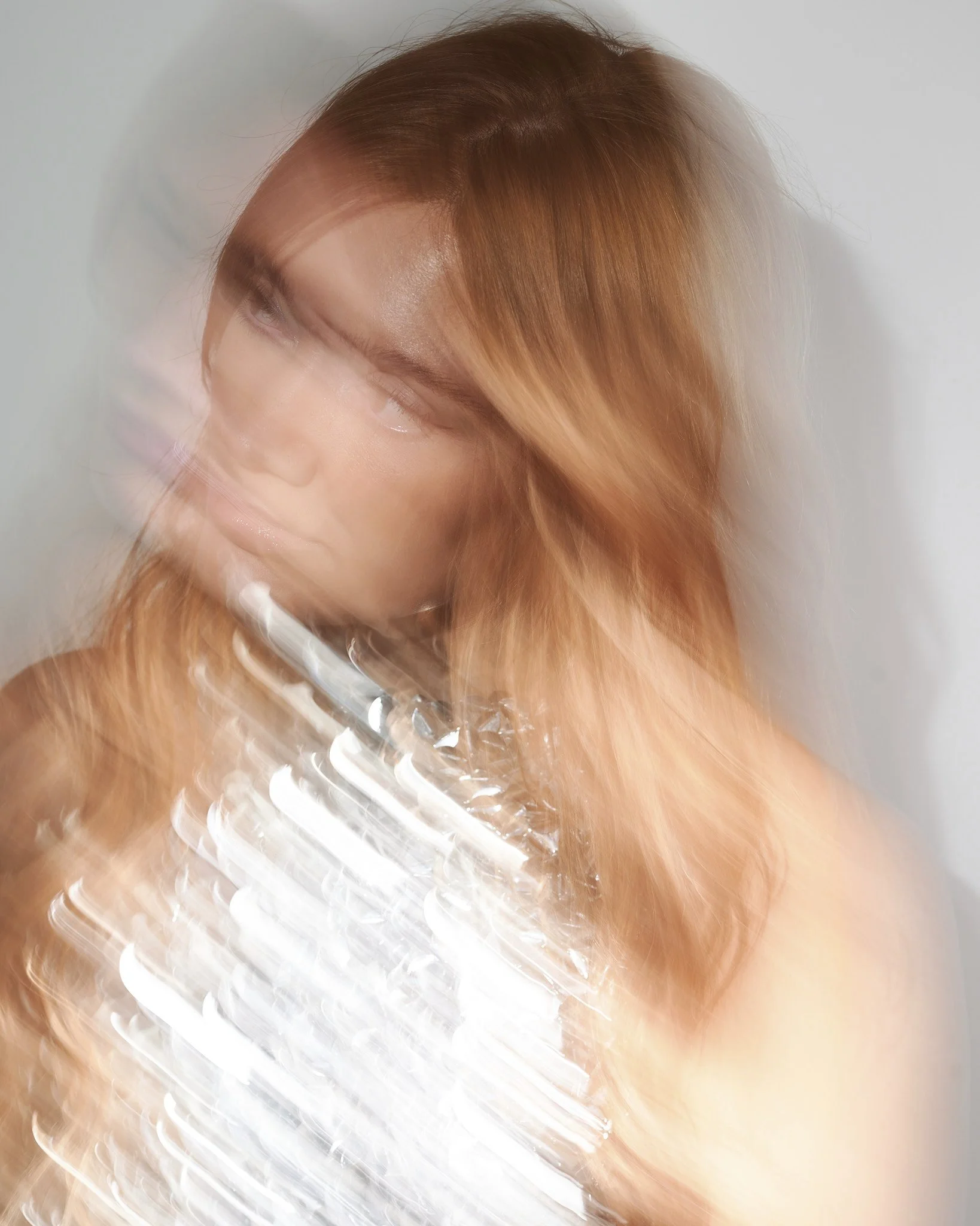 Hollie-Jay Bowes portrait in Manchester studio with soft studio lighting