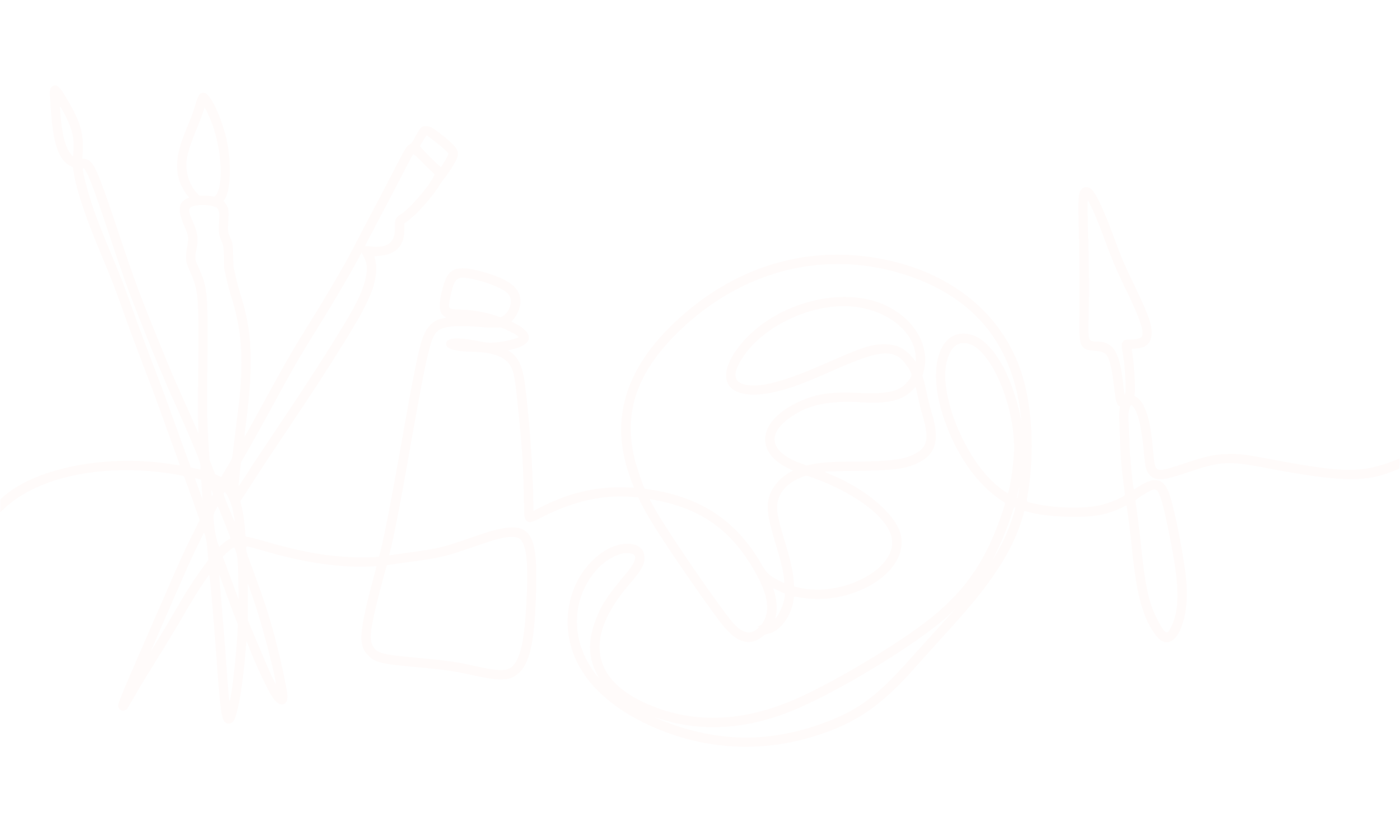 White continuous line drawing of art supplies, including brushes, a paint bottle, a palette, and an artist's knife, on a black background.