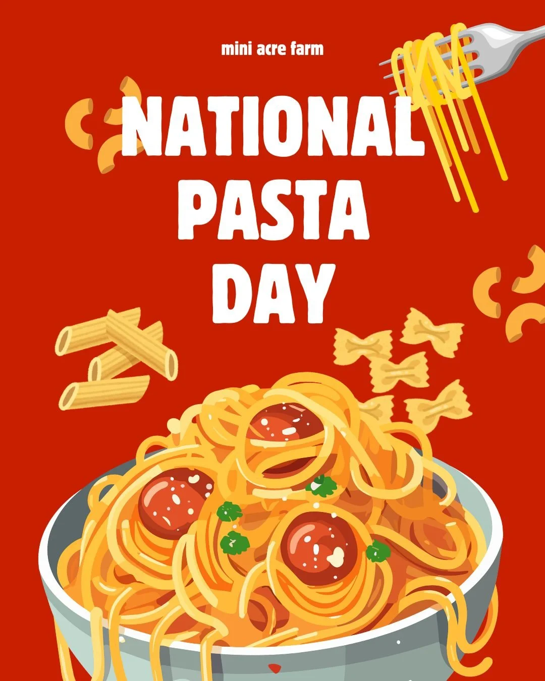 National Pasta Day!

Vote in the comments for your favorite kind of pasta.
Fusili? Spagetti? Penne? Macaroni? Tortellini?