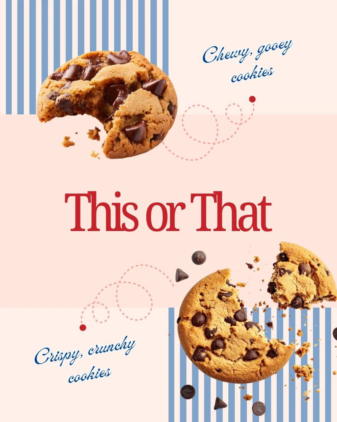 We just shared our Giant Peanut Butter Blossom Cookies - but... Are you Team CHEWY or team CRISPY when it comes to your cookies?

We want to know - comment below!