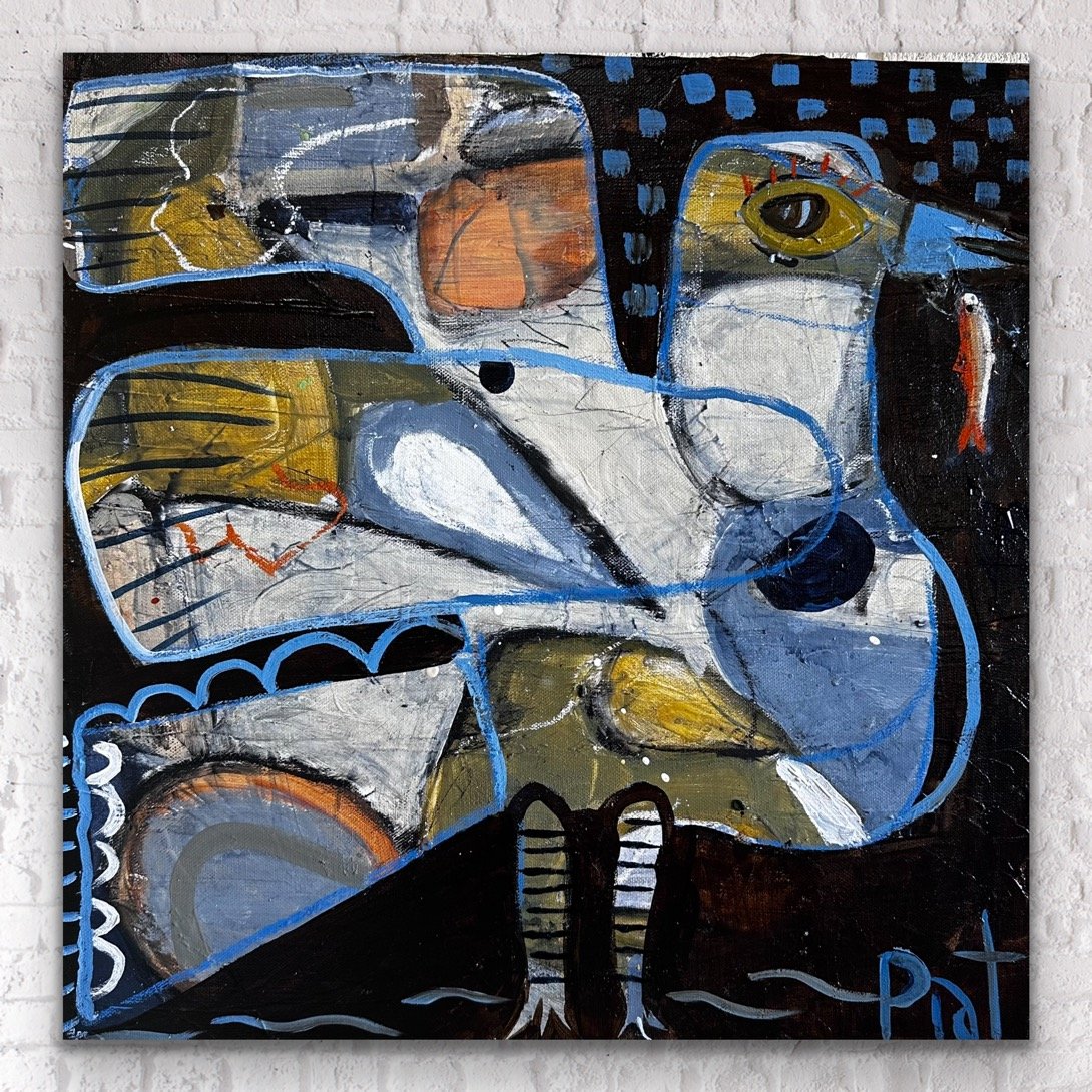 bird abstract painting