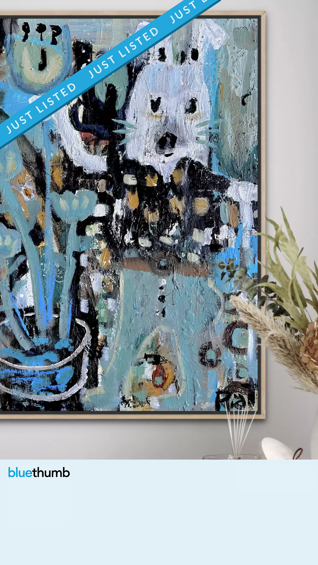 The Secret Flower Thief Abstract Painting