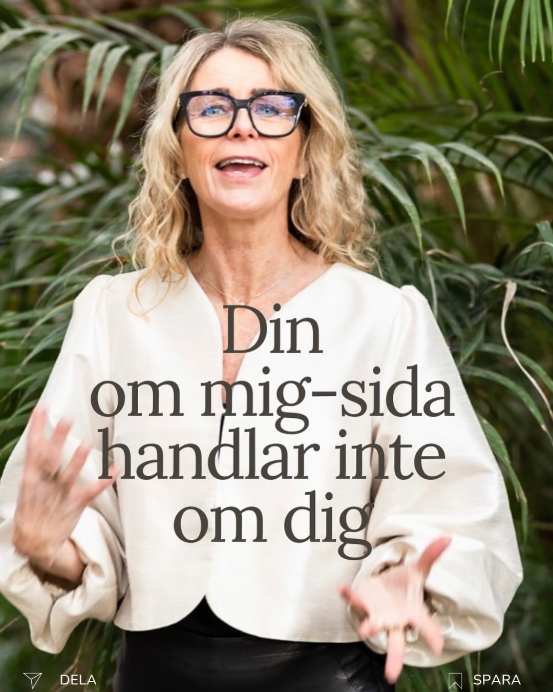 Din om mig-sida handlar inte om dig. 🤷&zwj;♀️
 

Jag vet. Det heter om mig. &Auml;nd&aring; &hellip;

Den som hamnar p&aring; din om mig-sida vill egentligen bara veta en sak. Om du f&ouml;rst&aring;r henne. Om du &auml;r r&auml;tt f&ouml;r just he