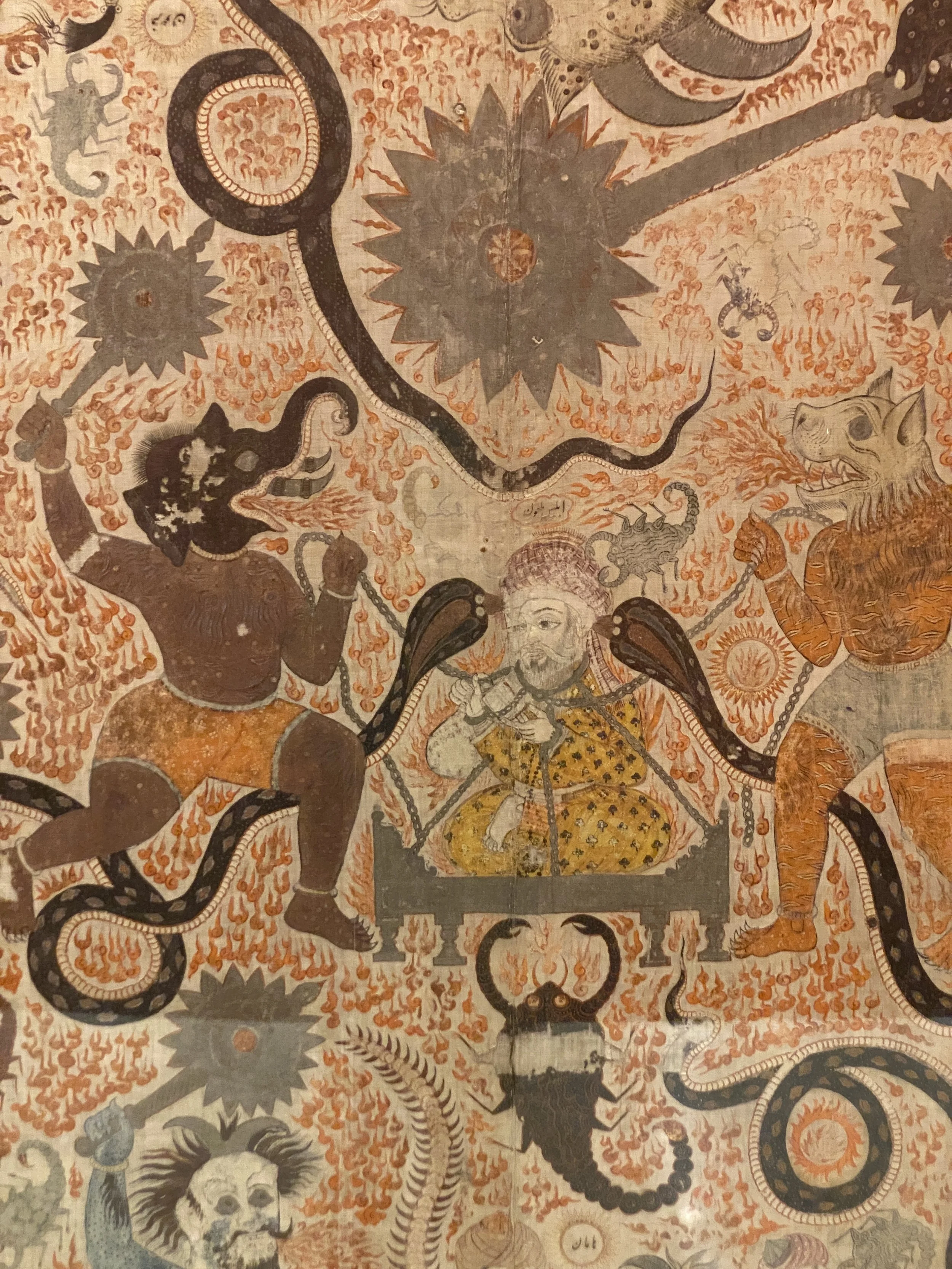 Epic tales on display at the at the National Crafts Museum.   New Delhi, 2023. 