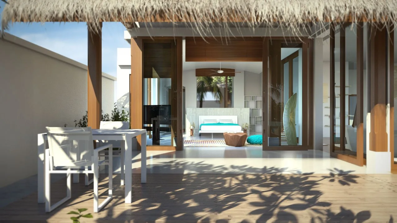 3d render for Conrad Maldives