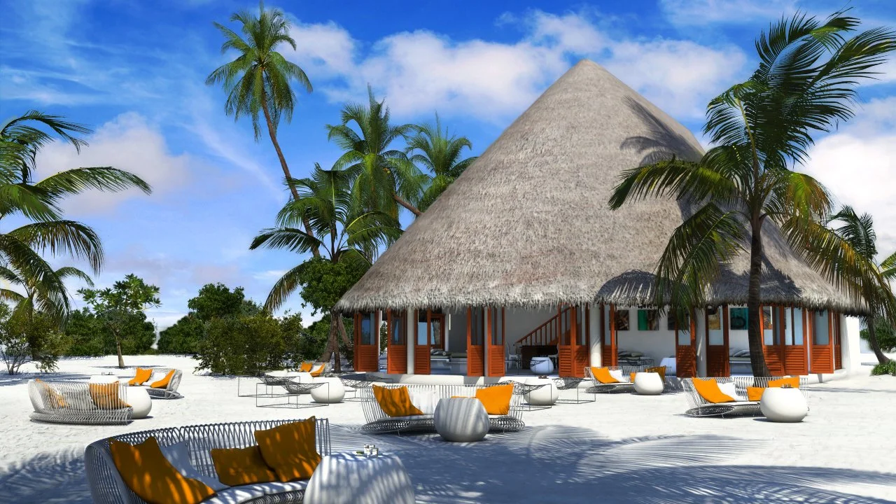 3d render for Conrad Maldives