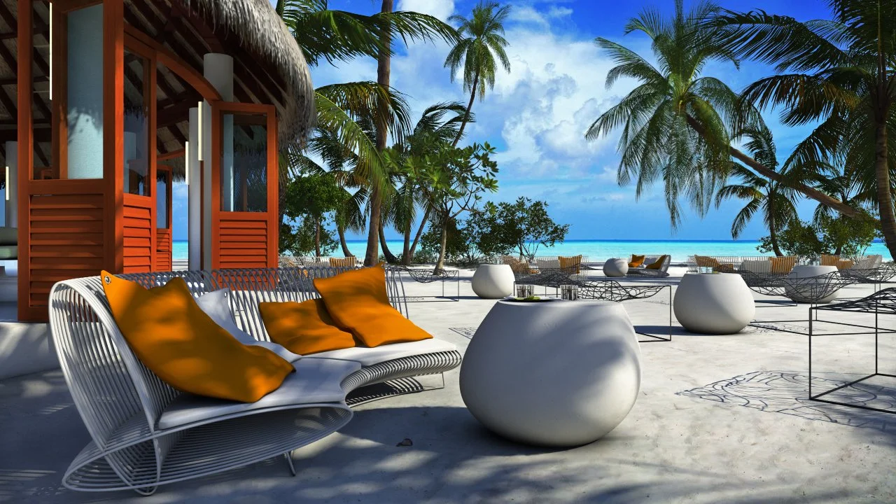 3d render for Conrad Maldives