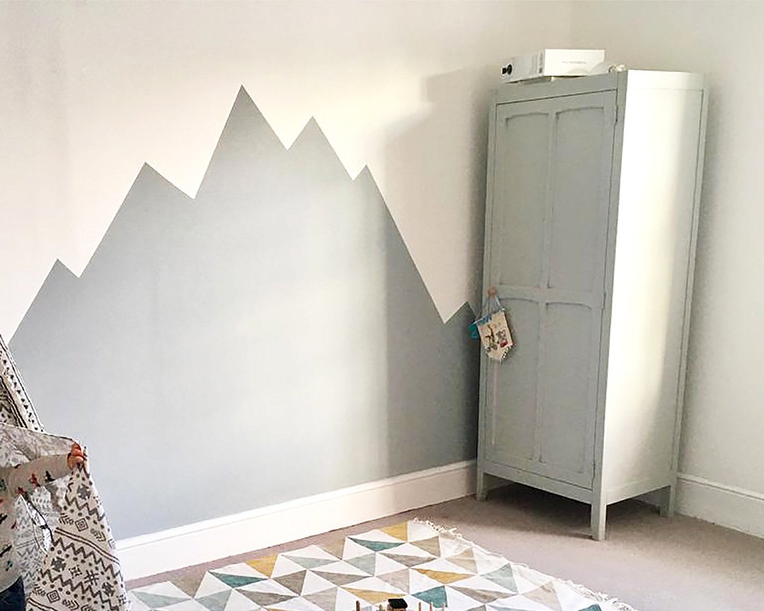 Renew Decorators | Interior Painting Children's' Room Mountain Pattern