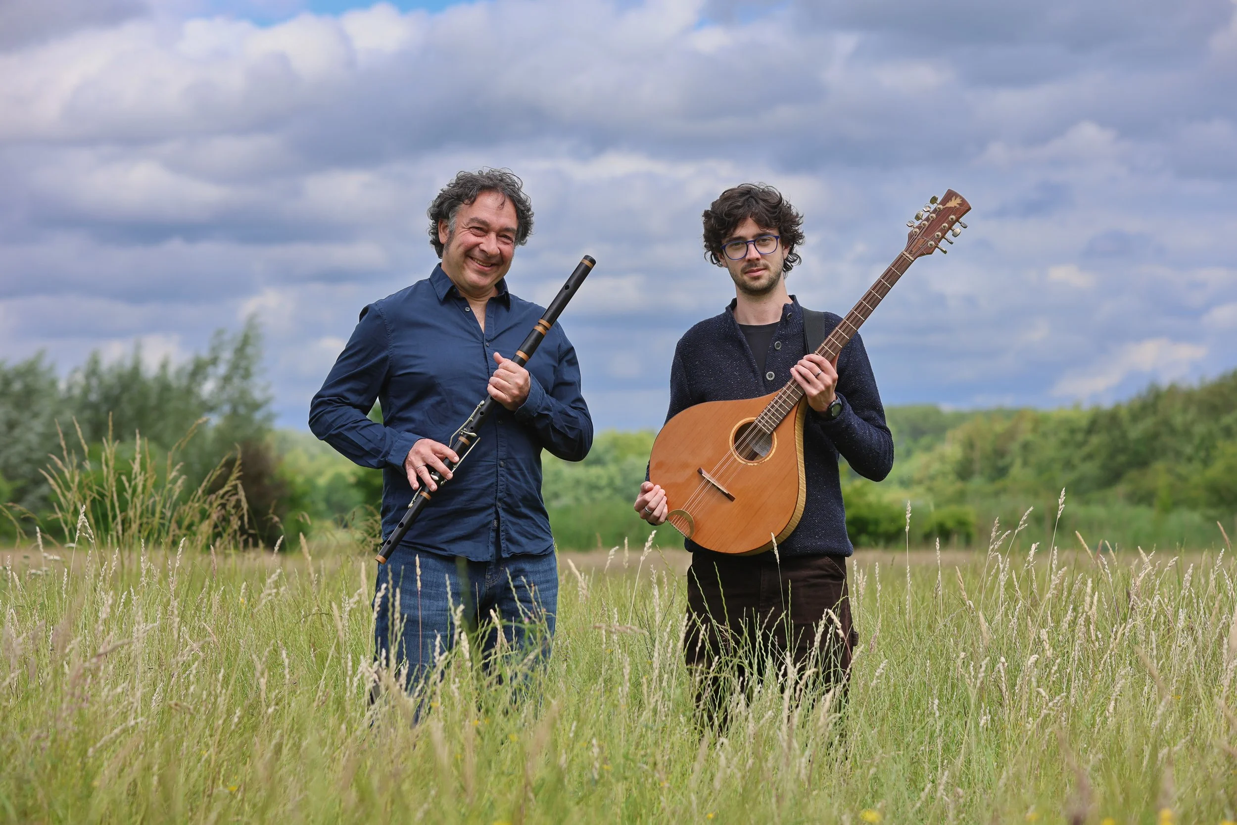 fluitist Ies Muller en bouzoukispeler Paddy O'Brien