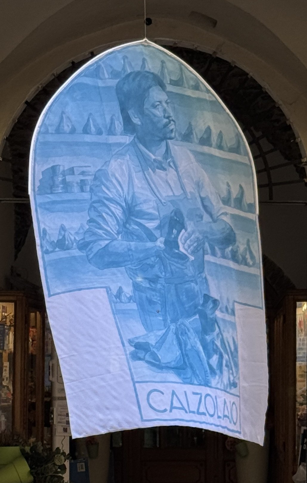 Camilo NuÑez, Installation painting created during 2025 Arroscia Residency