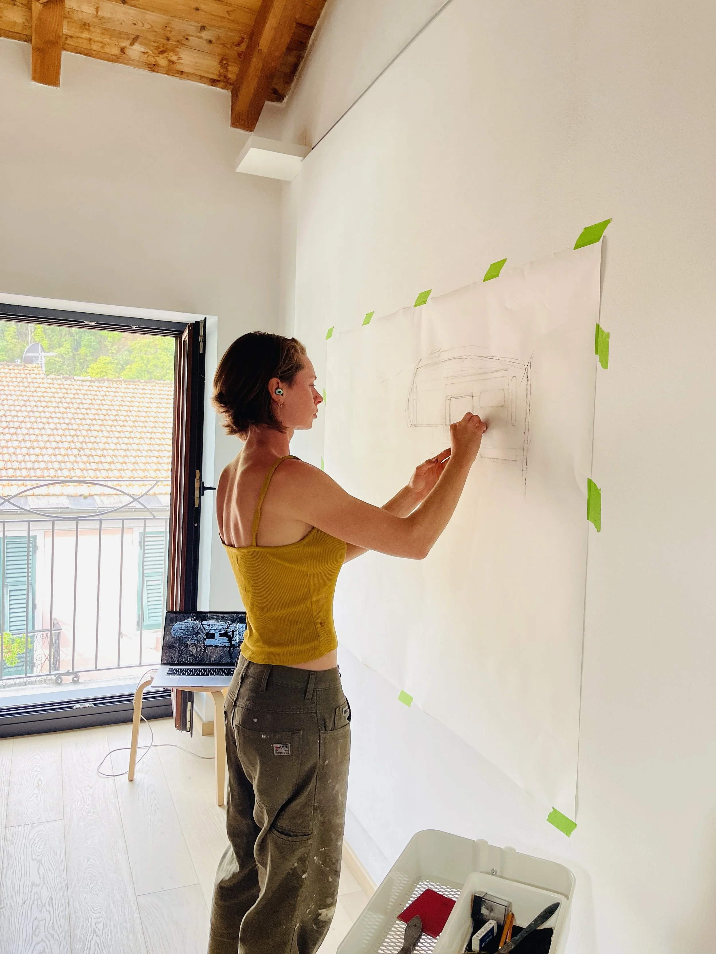 Kristina Rose Baker, work in progress, 2025 Arroscia Residency