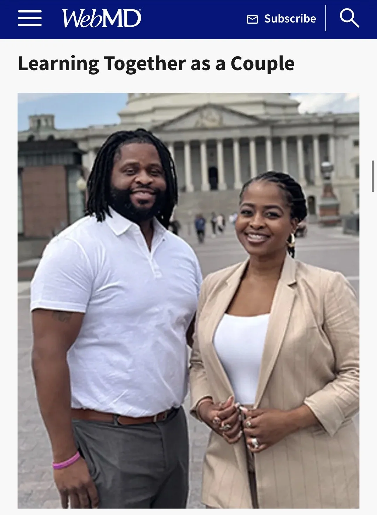 Kimberly M. Hooks and husband navigating Ulcerative Colitis together