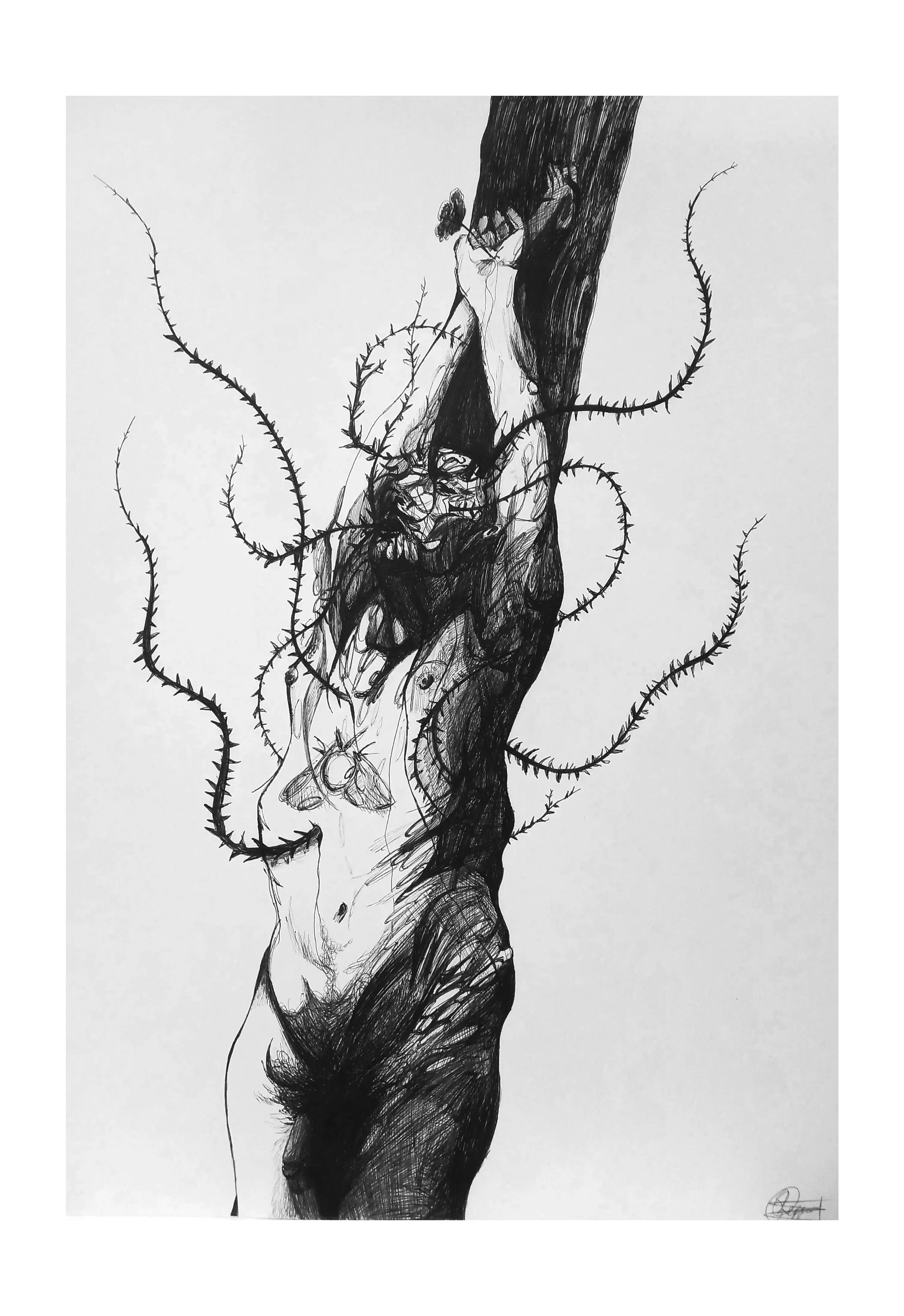 'High Stakes'
Biro ink on Bockingford Paper A1