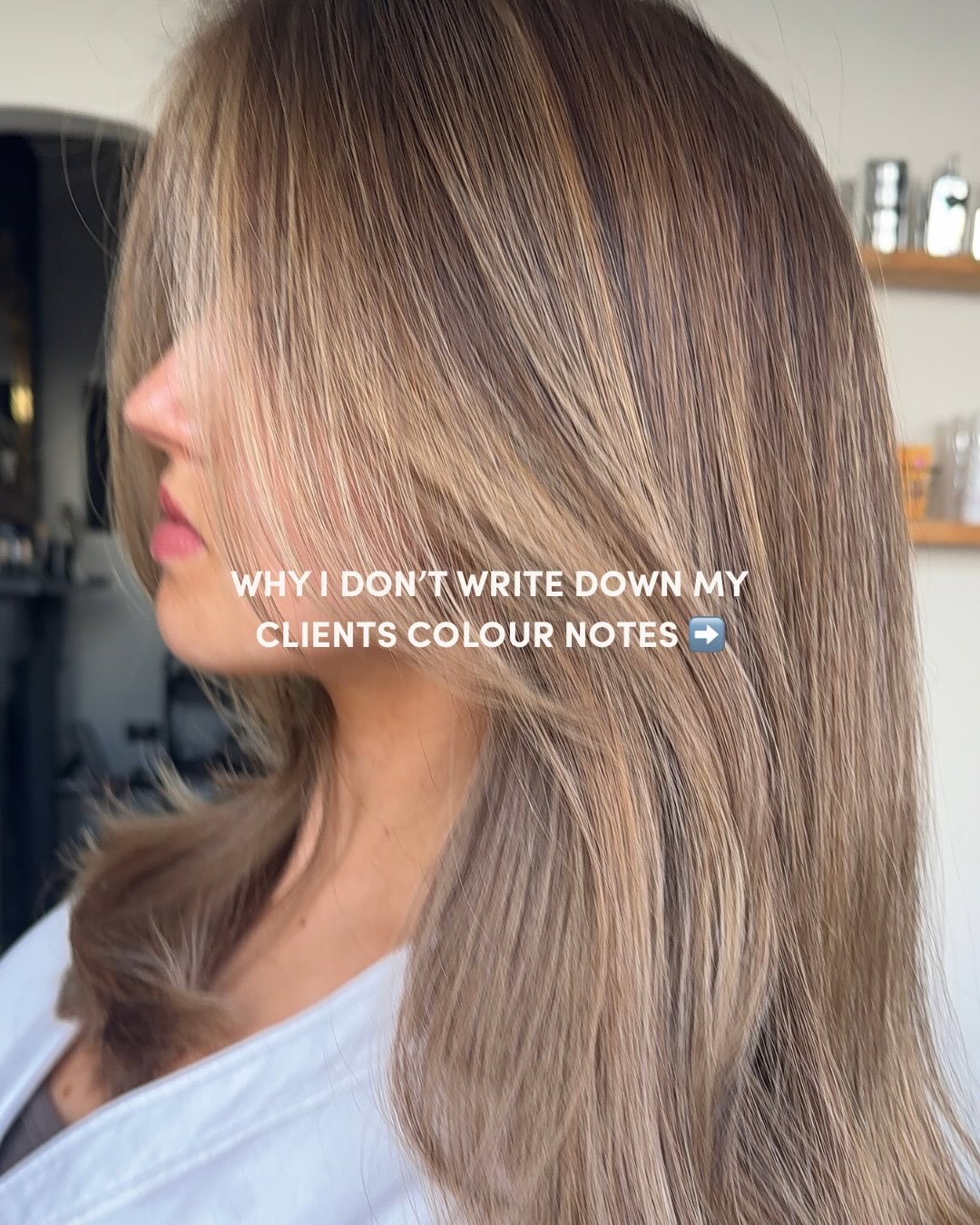 This might be controversial 🫣 but I never write down clients colour notes. I prefer to make a decision and formulate my colour after seeing the hair in front of me, rather than just relying on what we did last time ✨

Do you write down clients colou