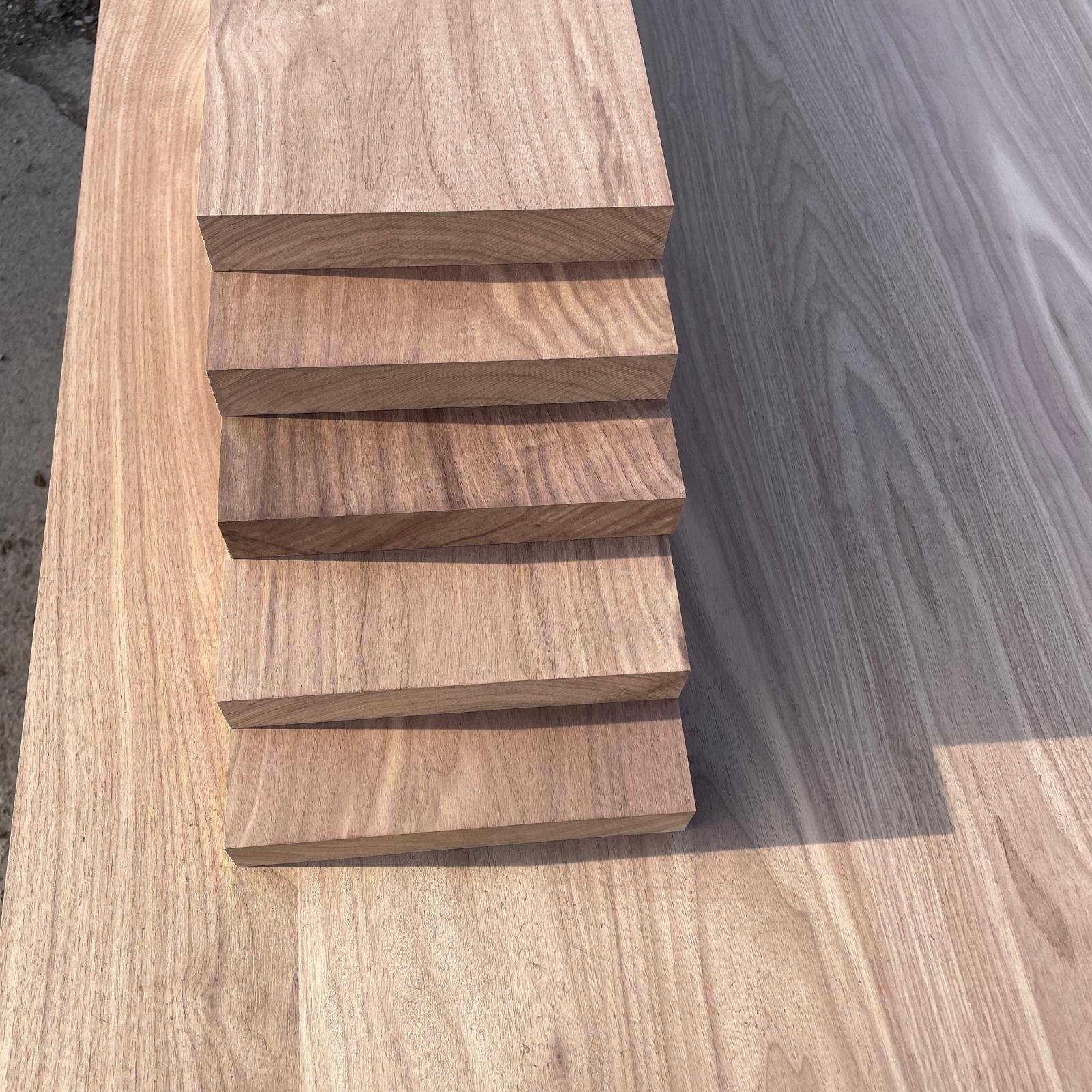 Solid sanded Walnut boards