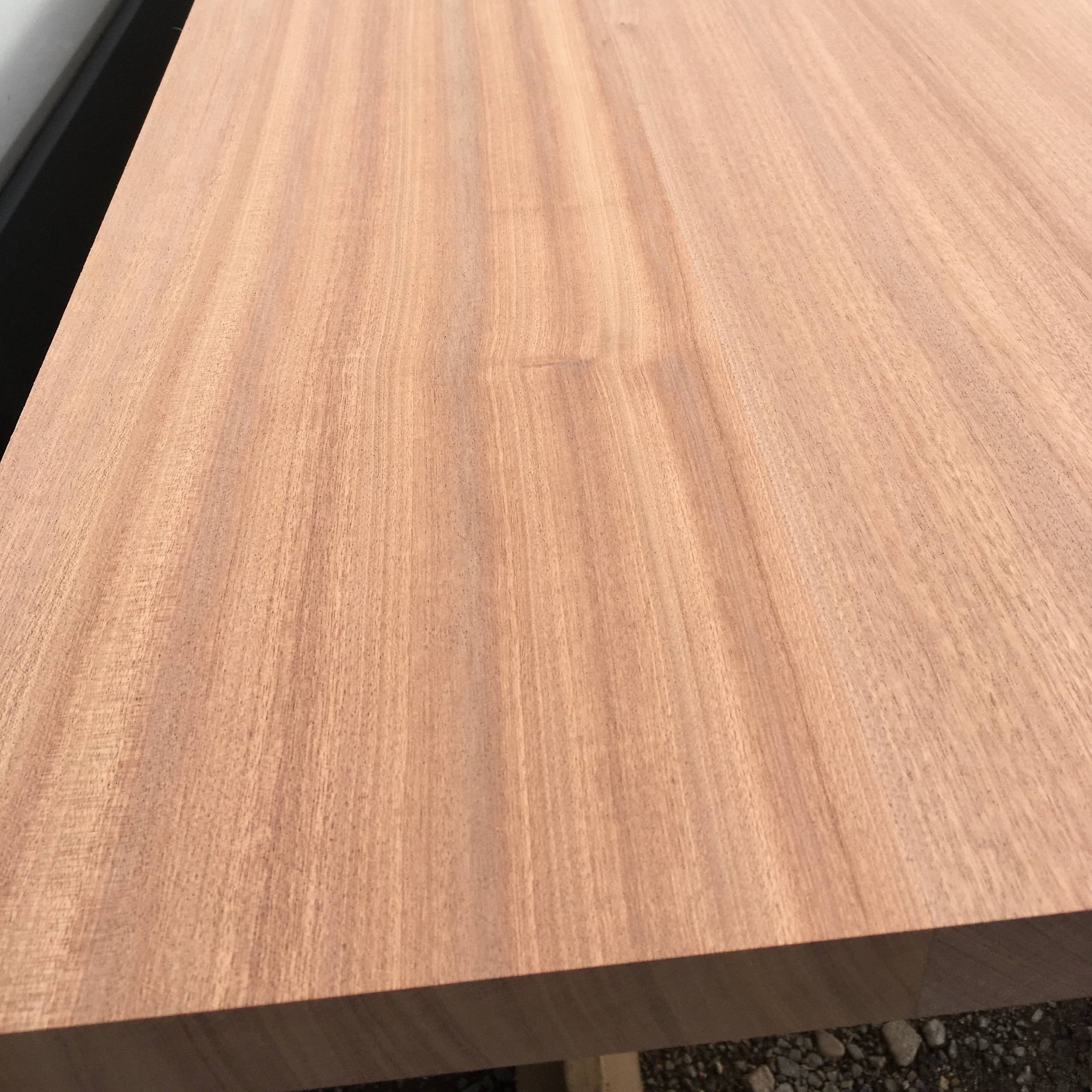 Sapele kitchen worktops 30mm thick.
