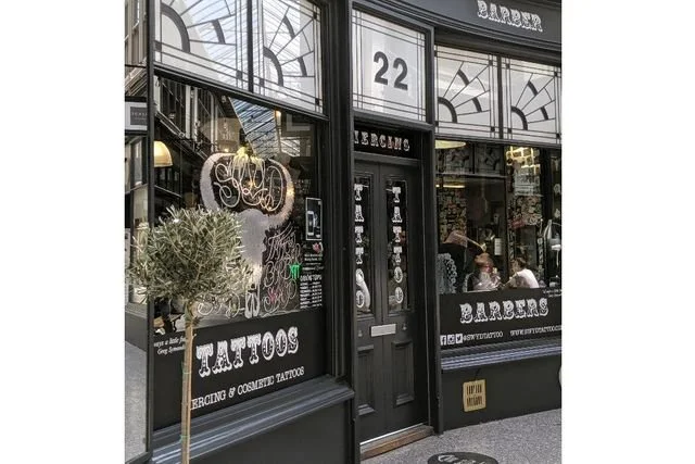 outside entrance to Sleep When You're Dead