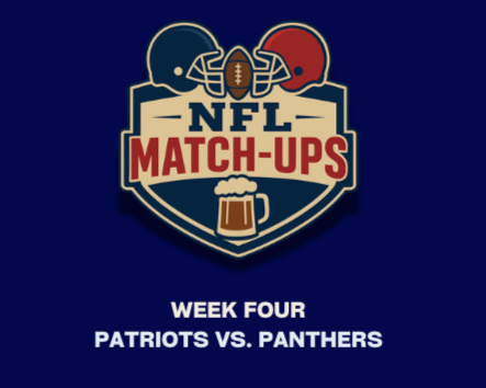 Week 4 | Patriots vs. Panthers Match Up Menu